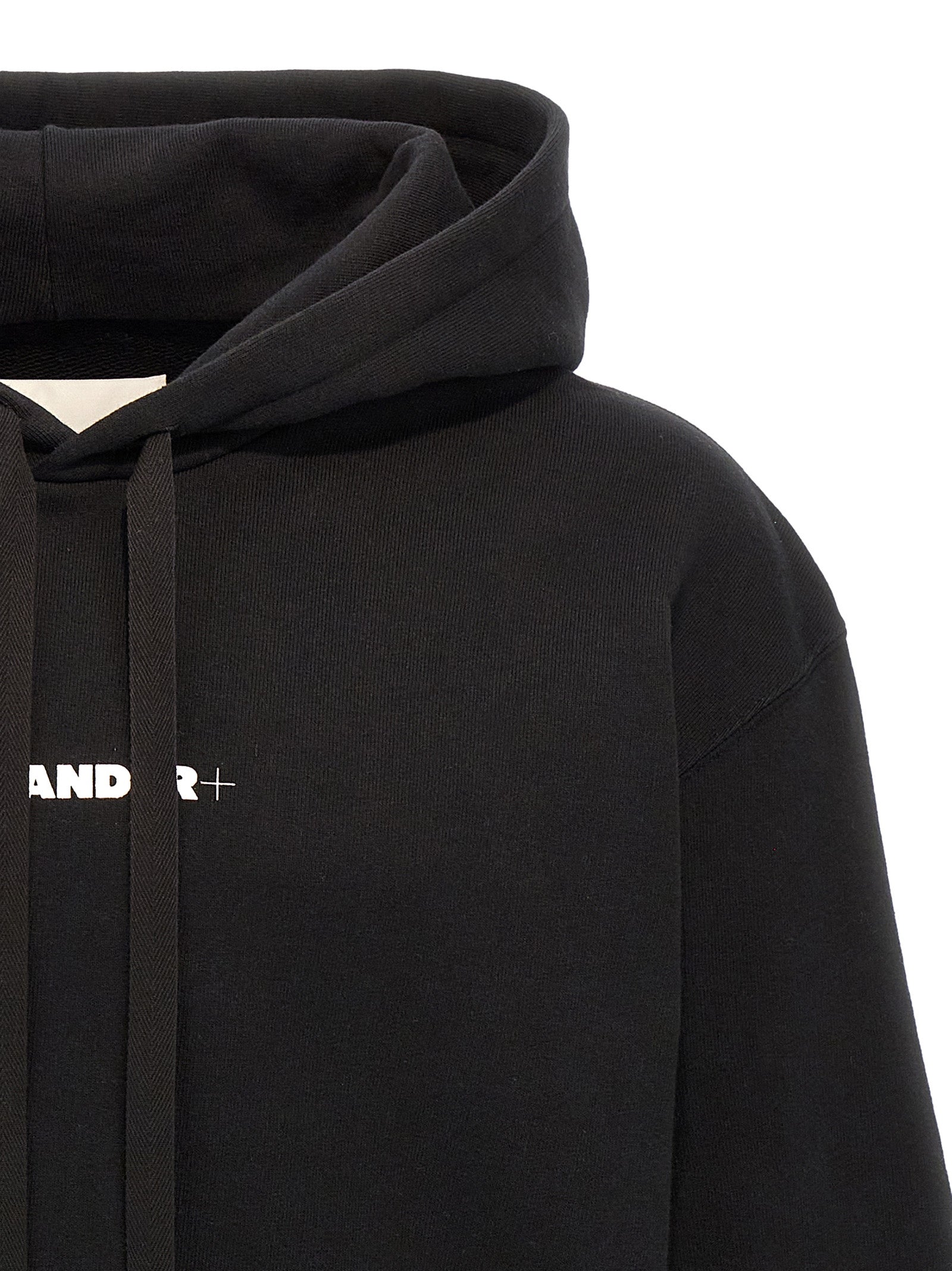 Jil Sander Schwarzer Baumwoll-Sweatshirt