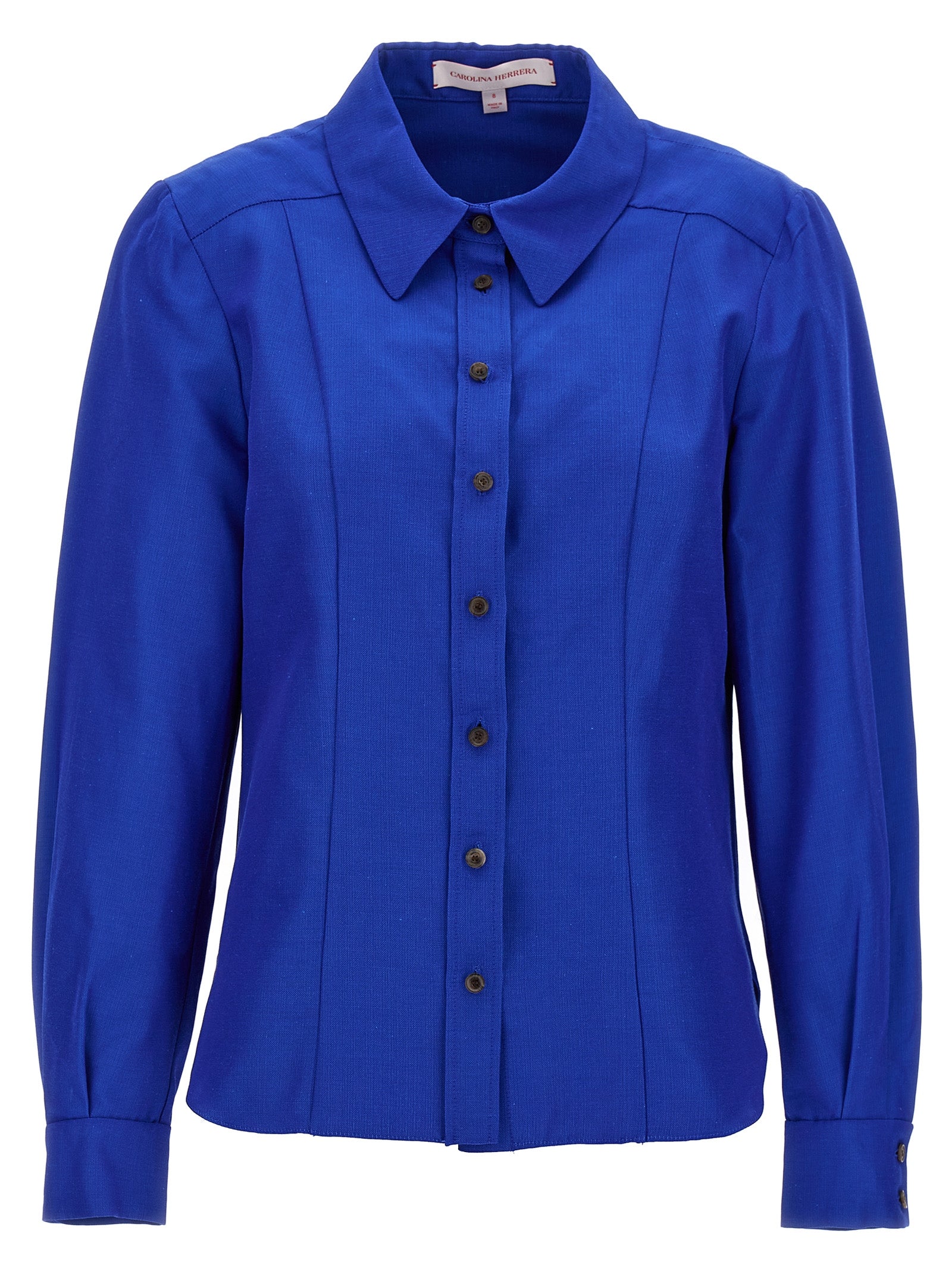 Carolina Herrera Blaue Baumwollbluse