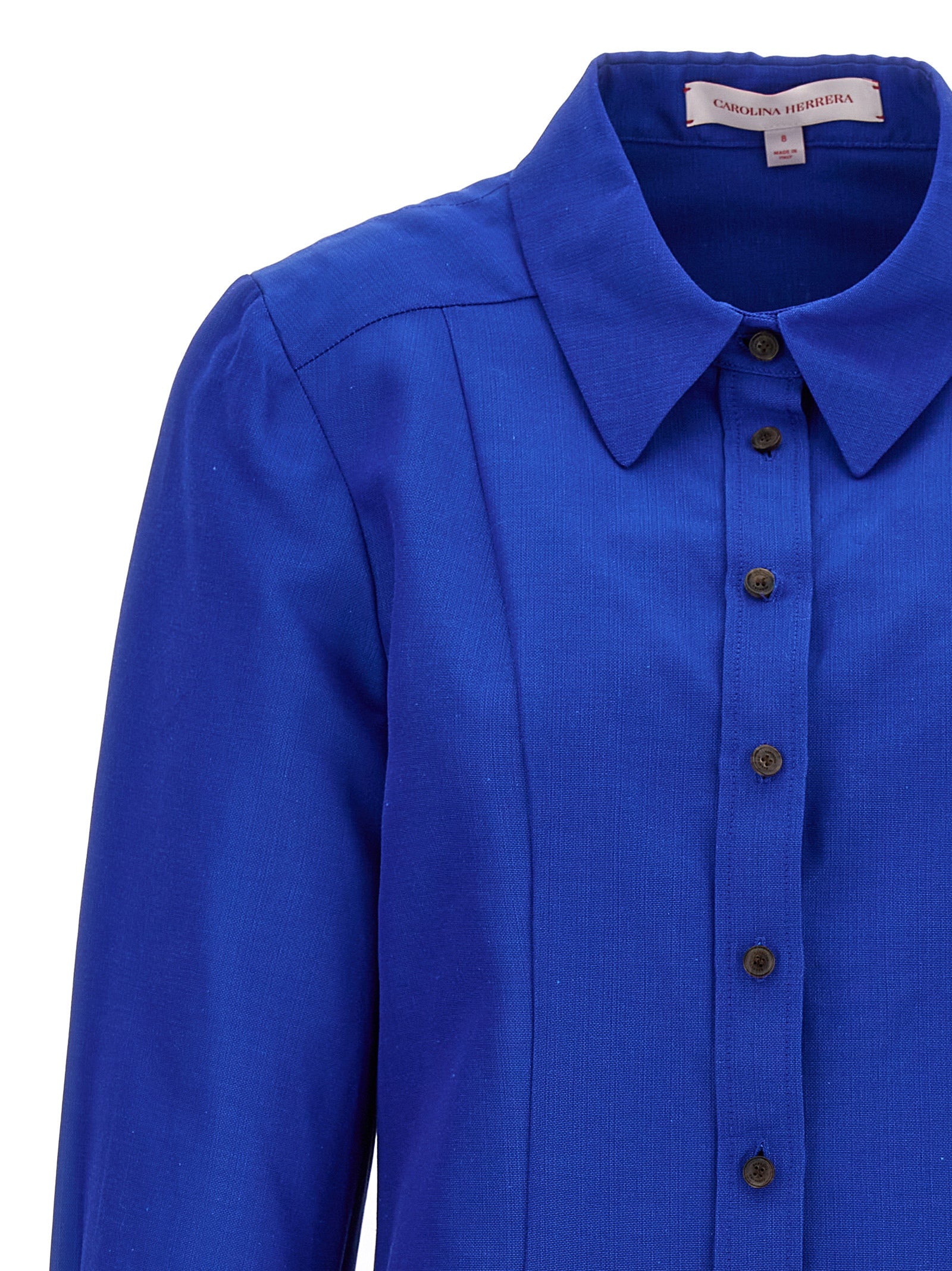 Carolina Herrera Blaue Baumwollbluse