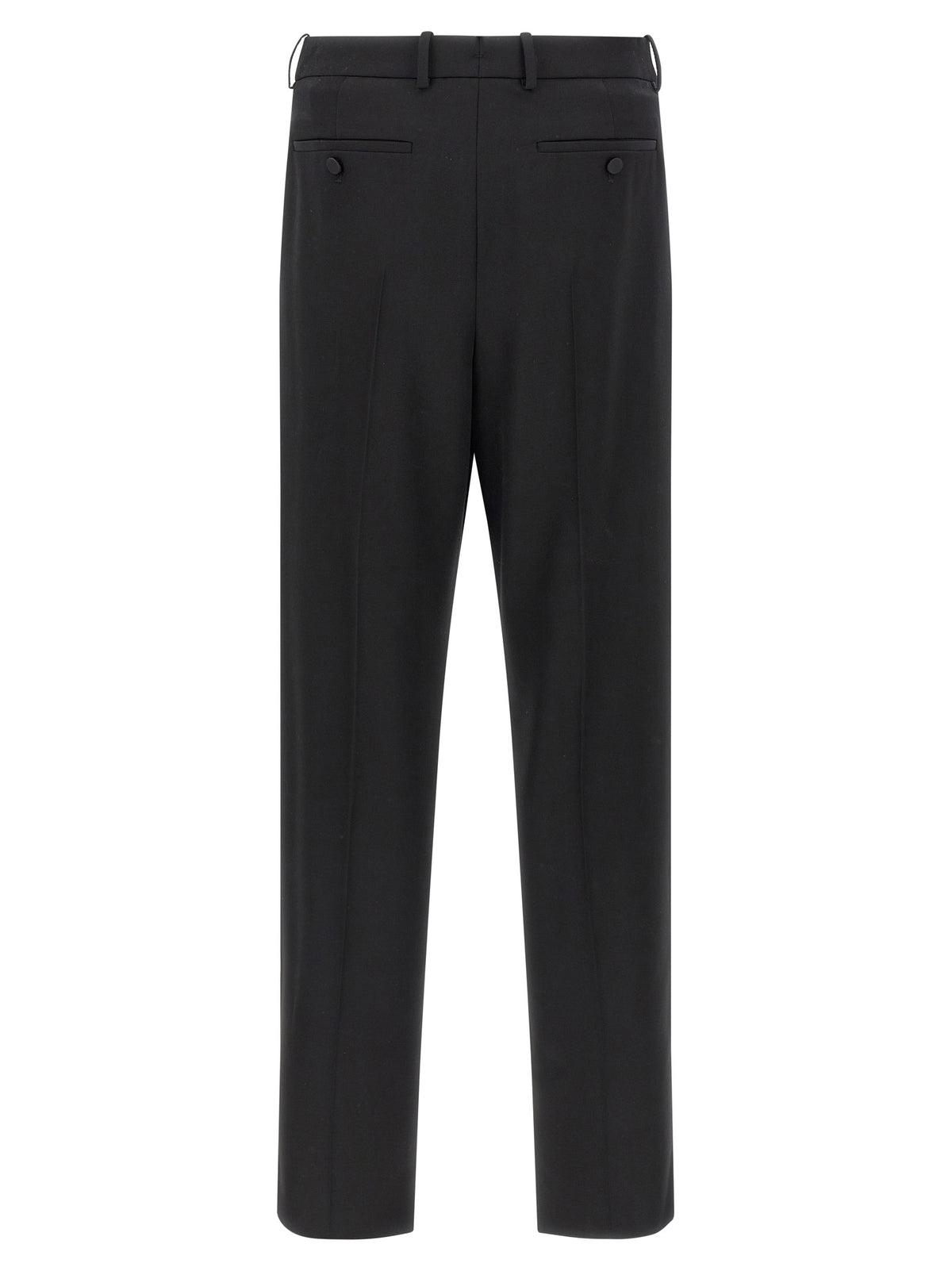 Saint Laurent Schwarze Wollhose