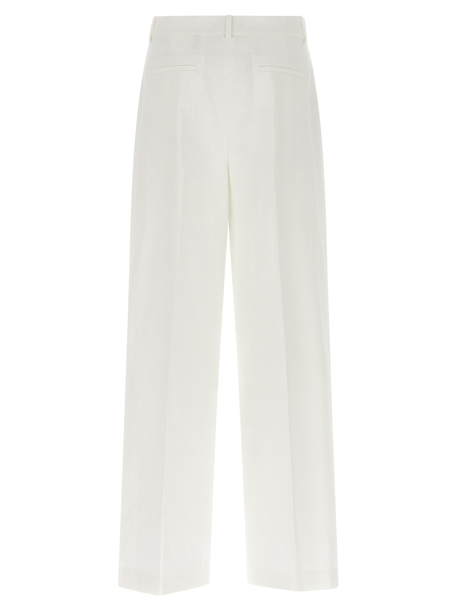 Theory Weiße Leinen-Freizeithose