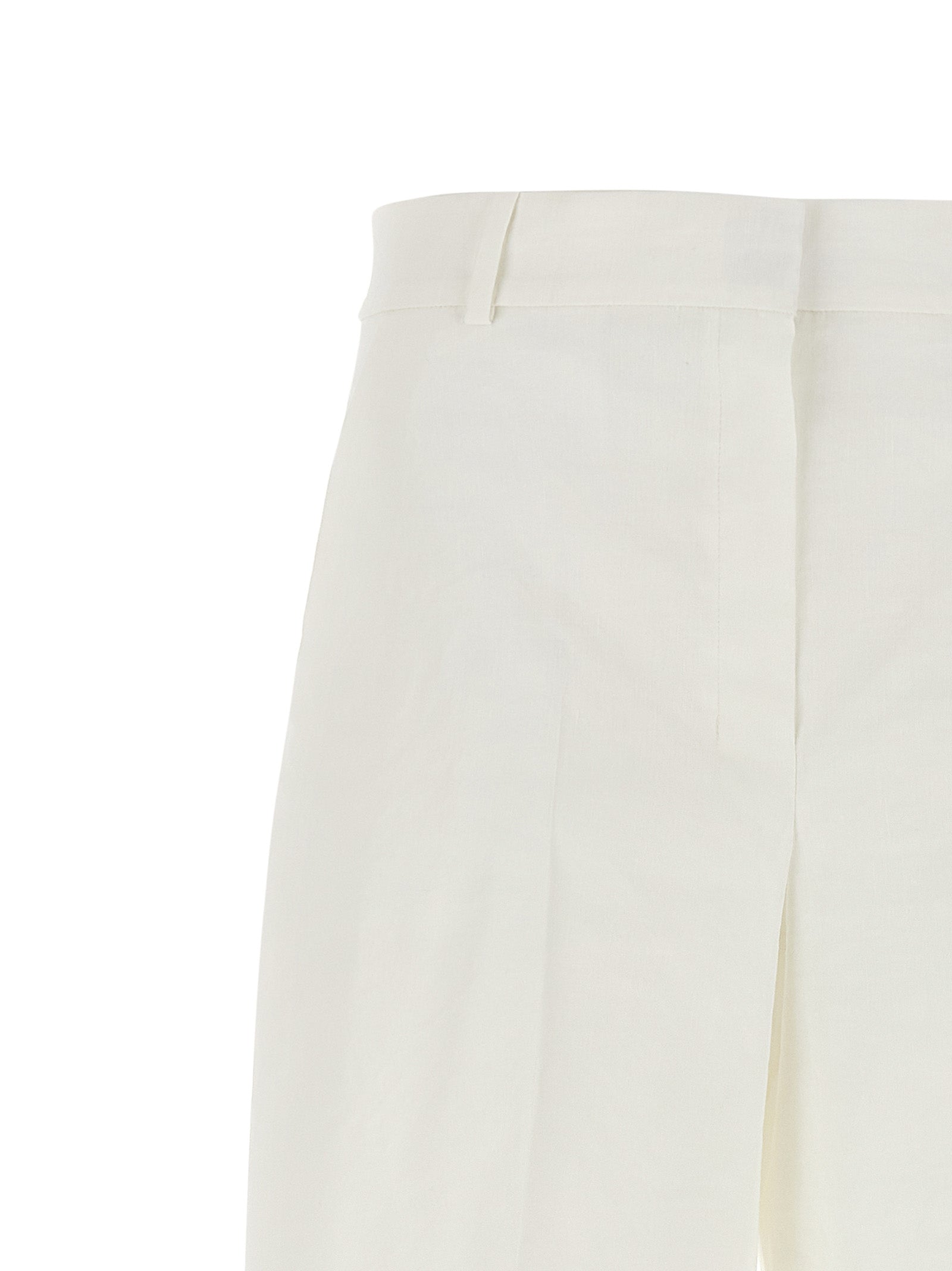 Theory Weiße Leinen-Freizeithose