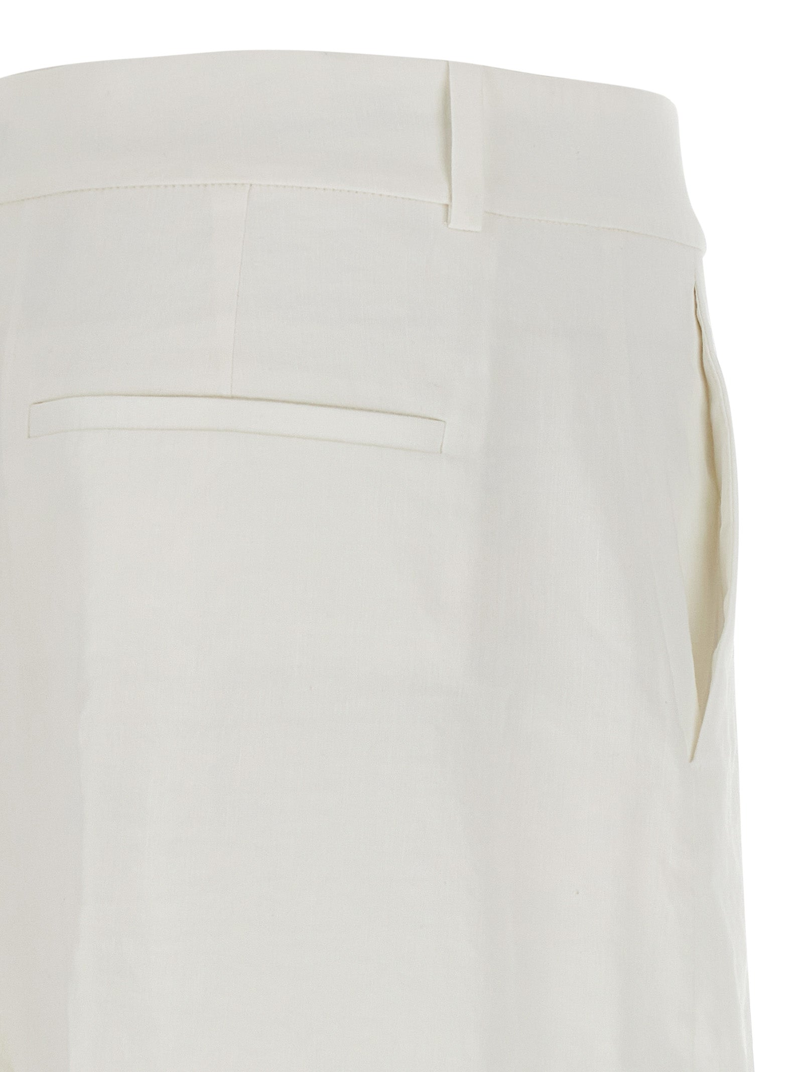 Theory Weiße Leinen-Freizeithose