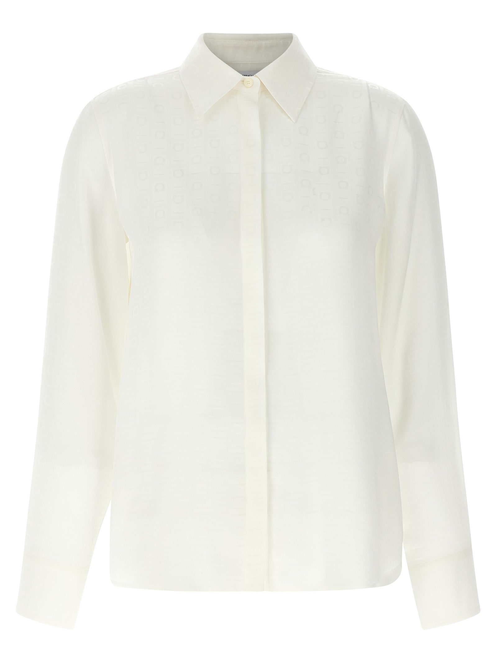 Ferragamo Seidenbluse in Weiß