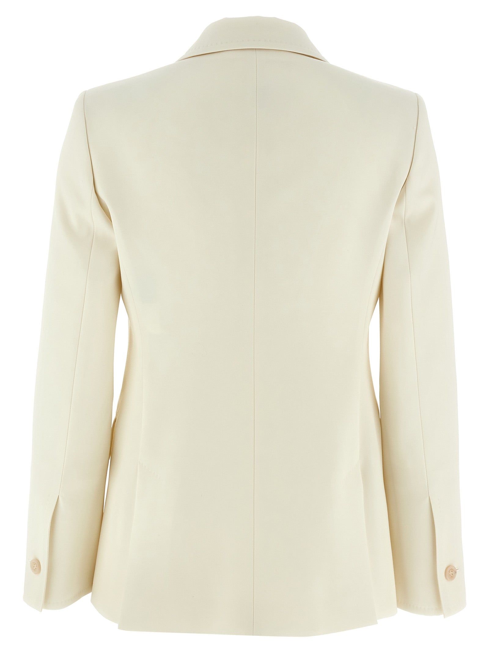 Max Mara Weißer Blazer aus reiner Schurwolle