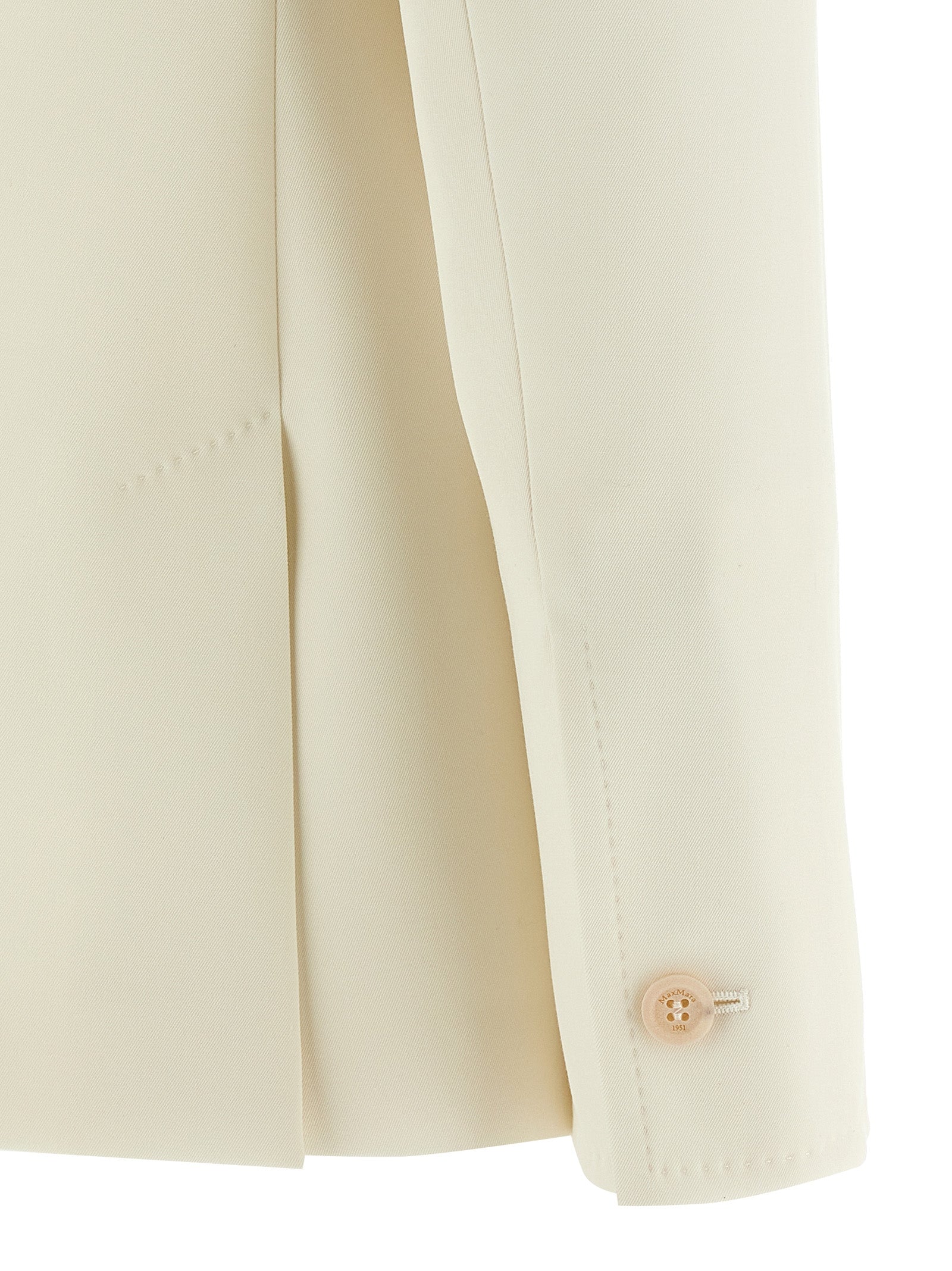 Max Mara Weißer Blazer aus reiner Schurwolle