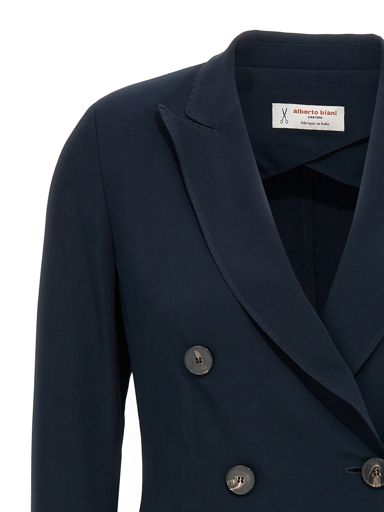 Alberto Biani Blauer Viskose-Blazer