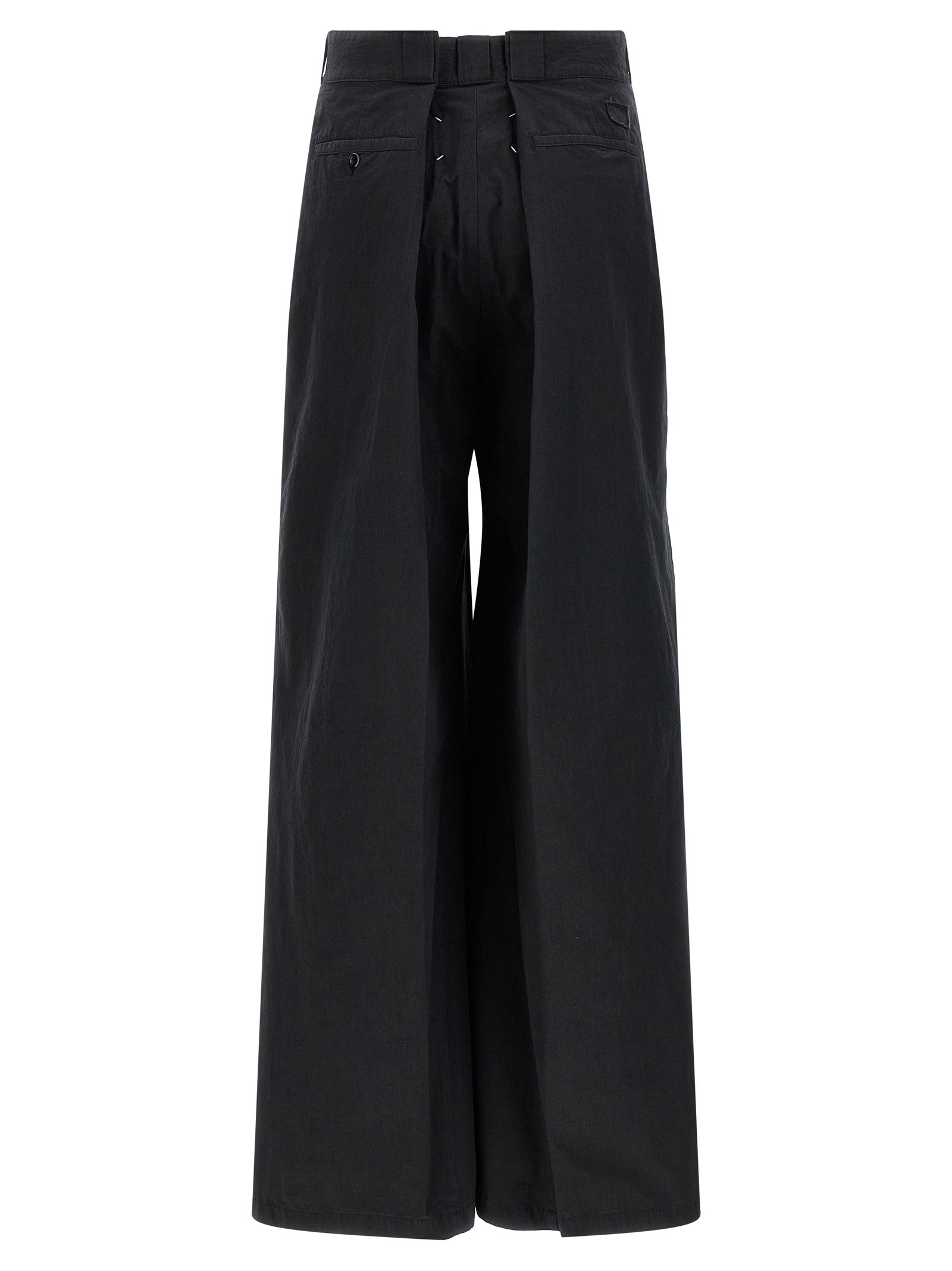 Maison Margiela Schwarze Baumwoll-Freizeithose