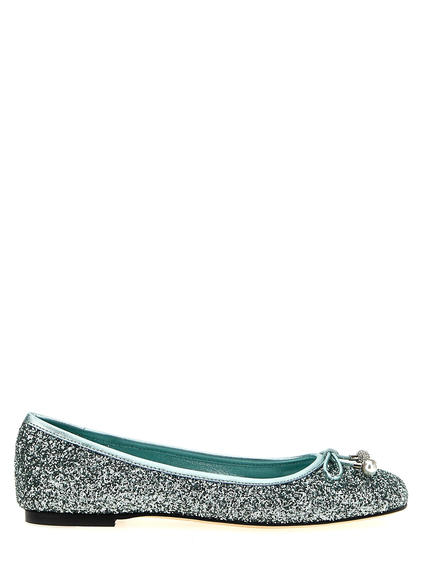 Jimmy Choo Zweifarbige Ballerinas aus Textil