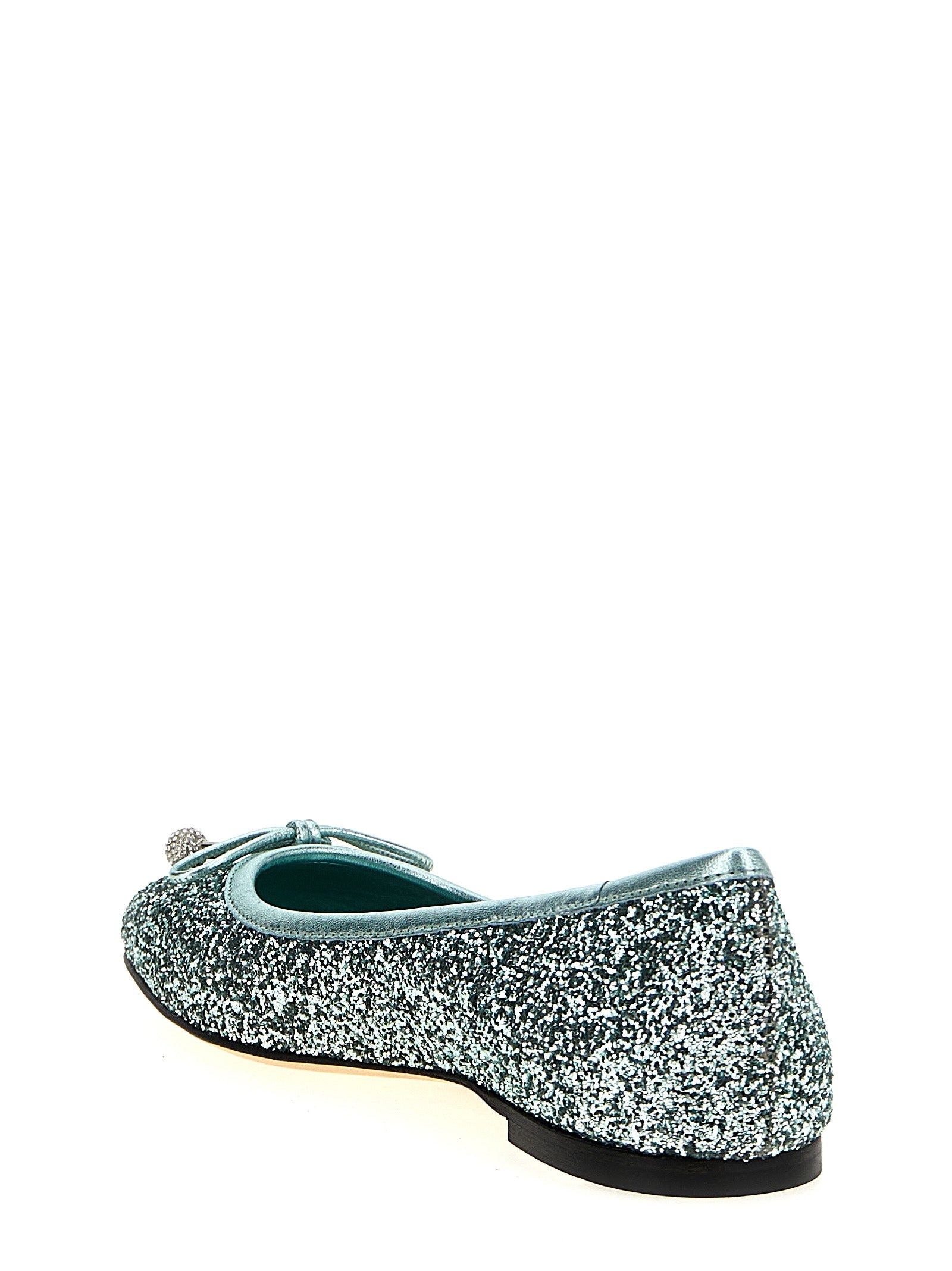 Jimmy Choo Zweifarbige Ballerinas aus Textil