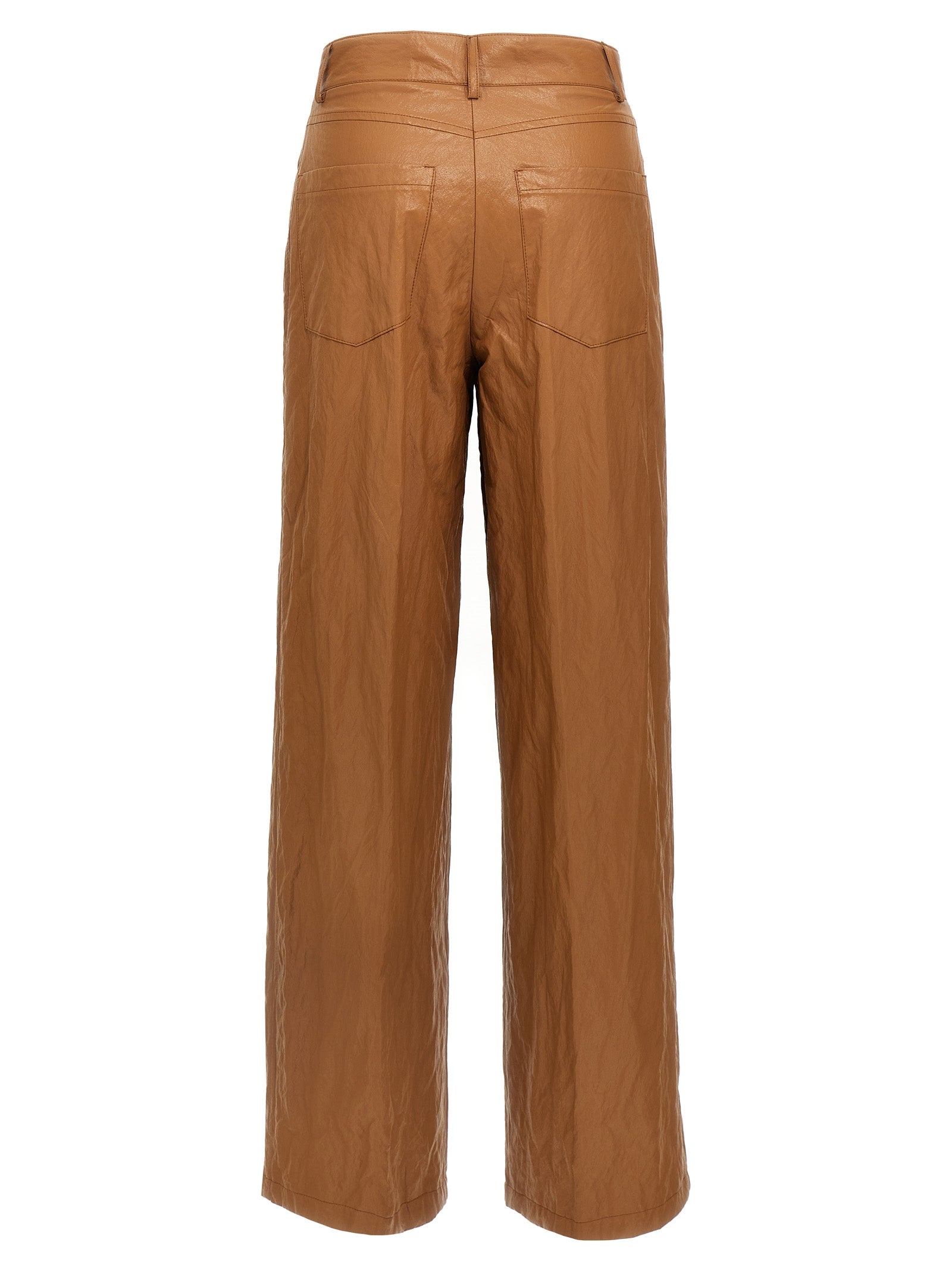 NUDE Braune Viskose-Freizeithose