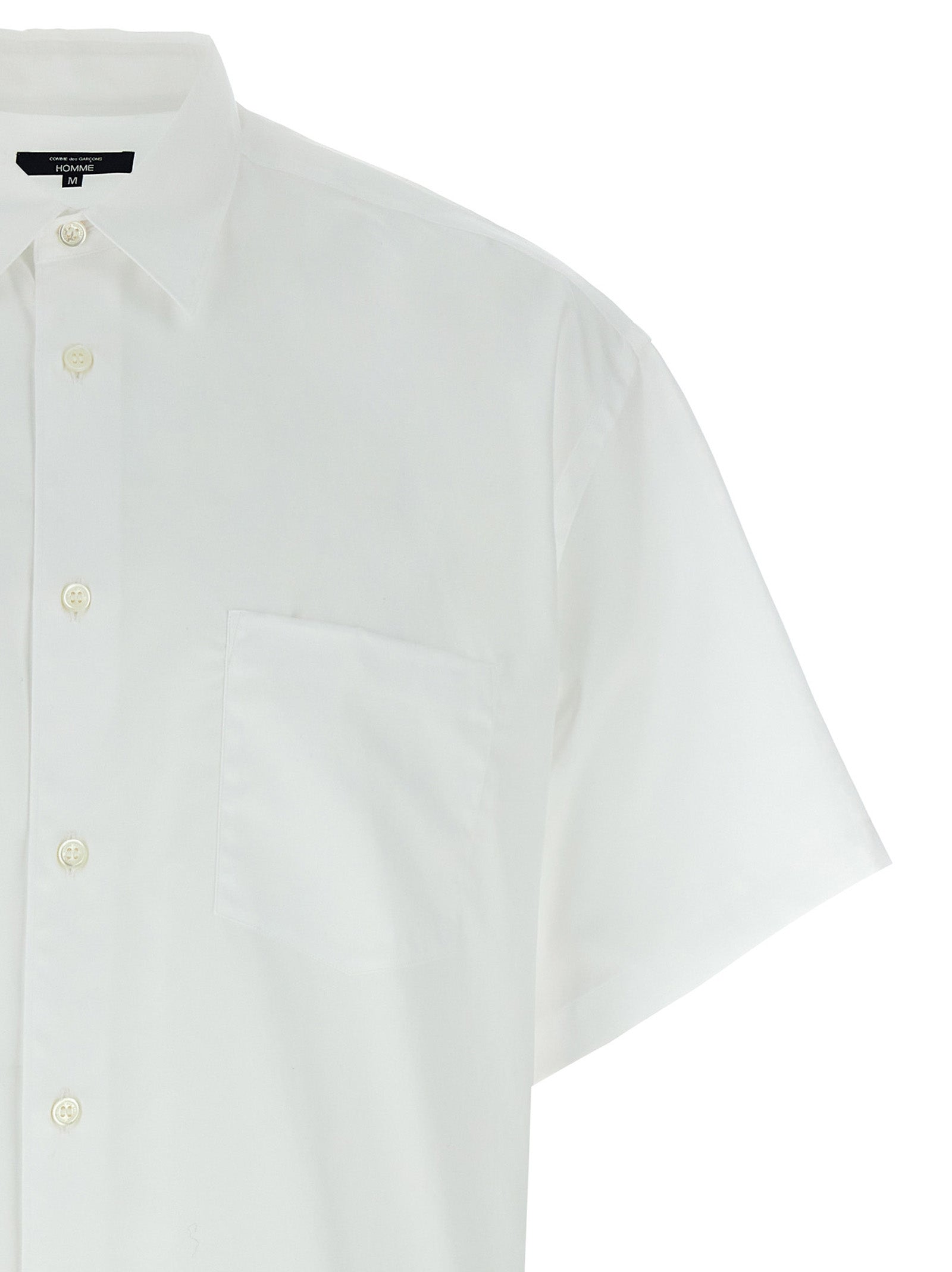 Comme Des Garçons Weiße Baumwollbluse