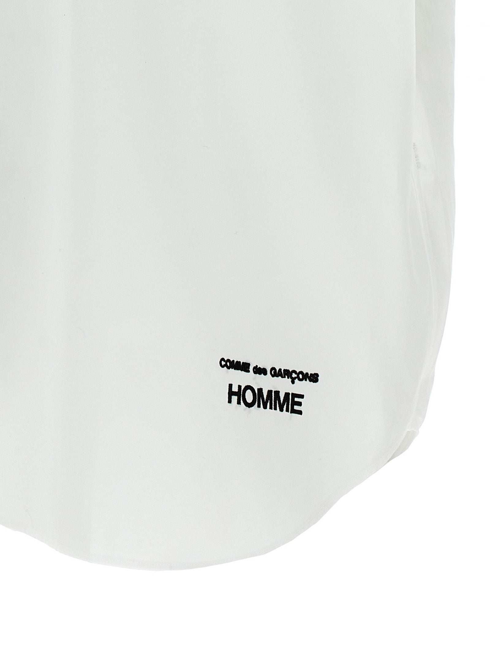 Comme Des Garçons Weiße Baumwollbluse