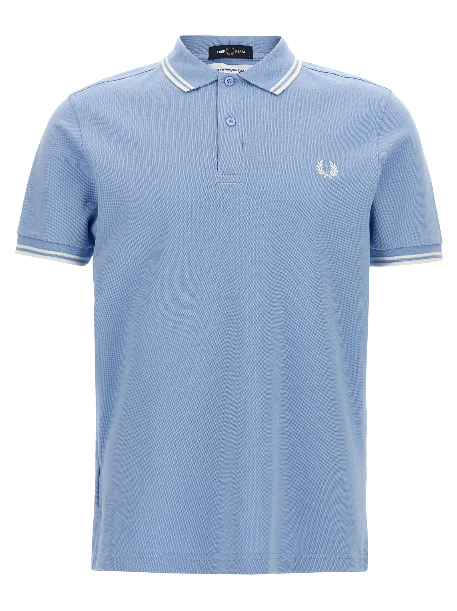 Comme Des Garçons Blaues Baumwoll-Polohemd