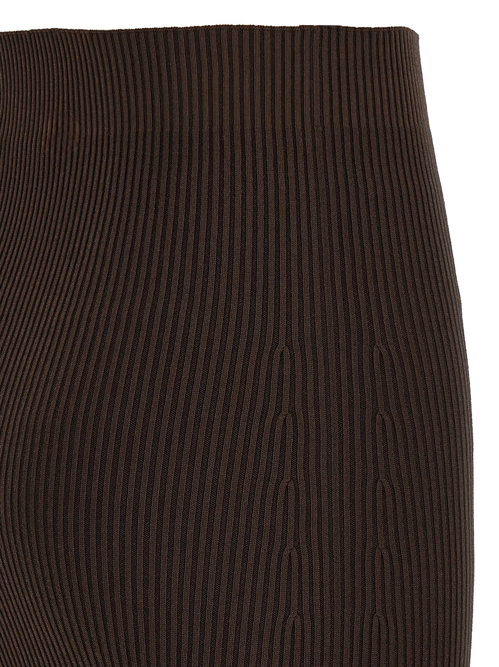 Max Mara Brauner Minirock aus Viskose