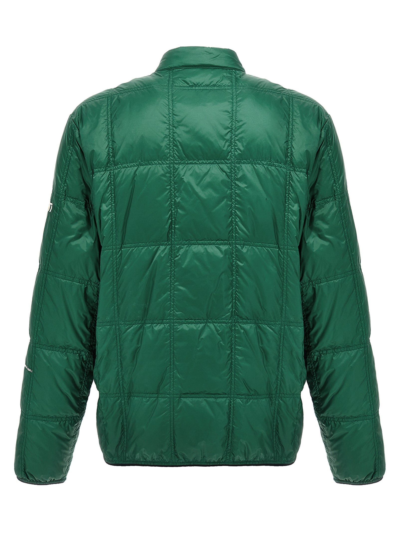 MONCLER GENIUS Zweifarbige Polyamid-Steppjacke in voller Länge