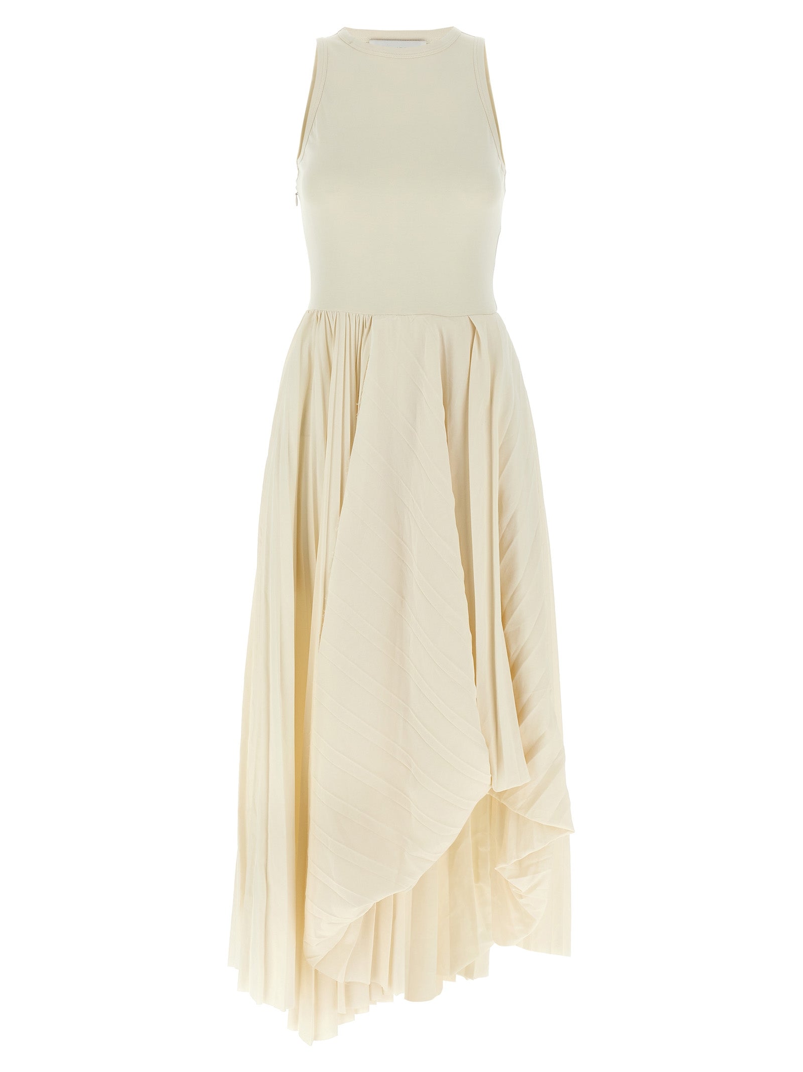 Alexander McQueen Weißes Baumwoll-Maxikleid