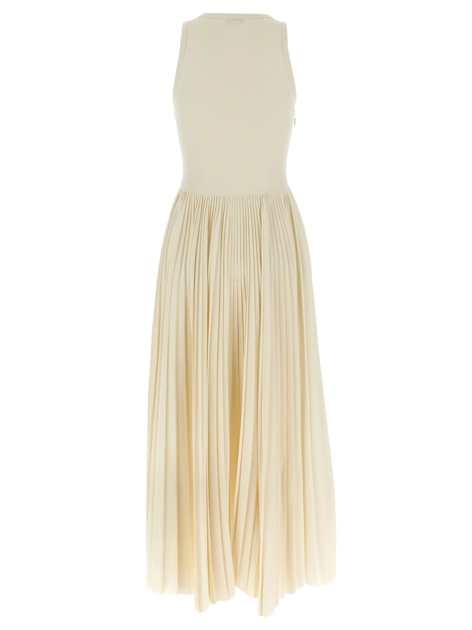 Alexander McQueen Weißes Baumwoll-Maxikleid