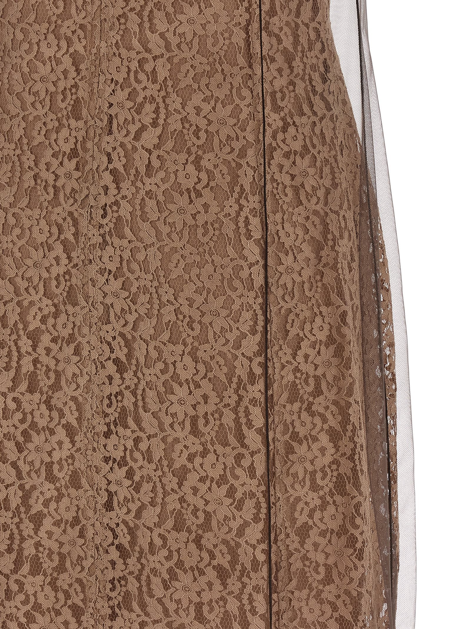 Fendi Beige Baumwoll-Midikleid