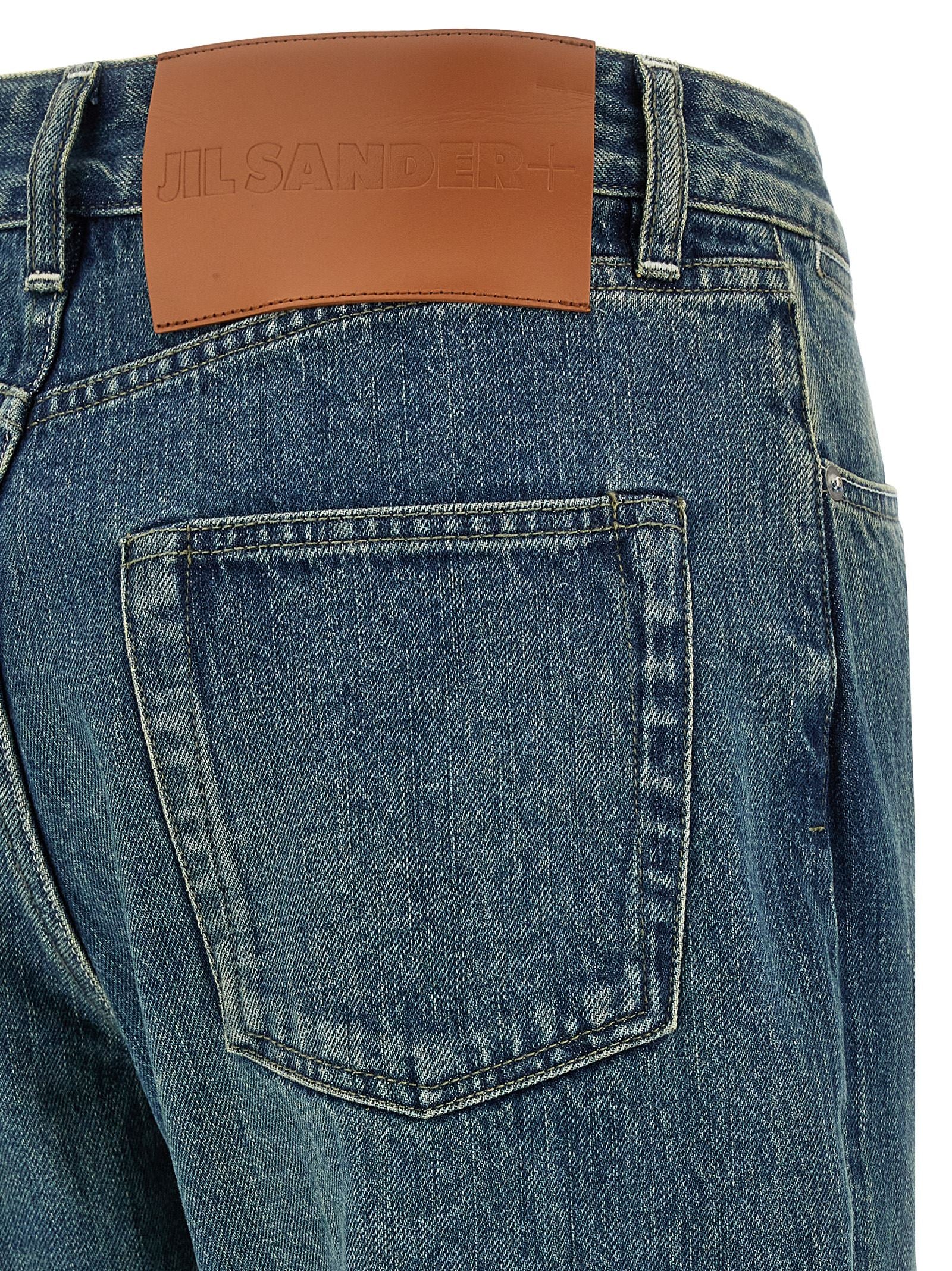 Jil Sander Blaue Baumwoll-Jeans im Slim Fit