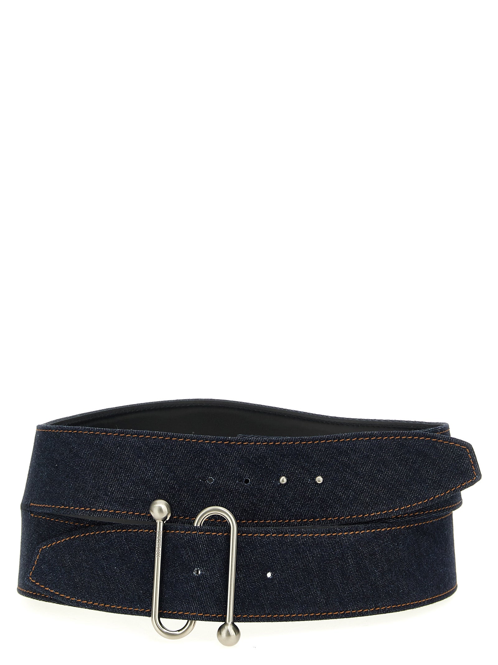 Sportmax Blauer Baumwollgürtel mit hoher Taille
