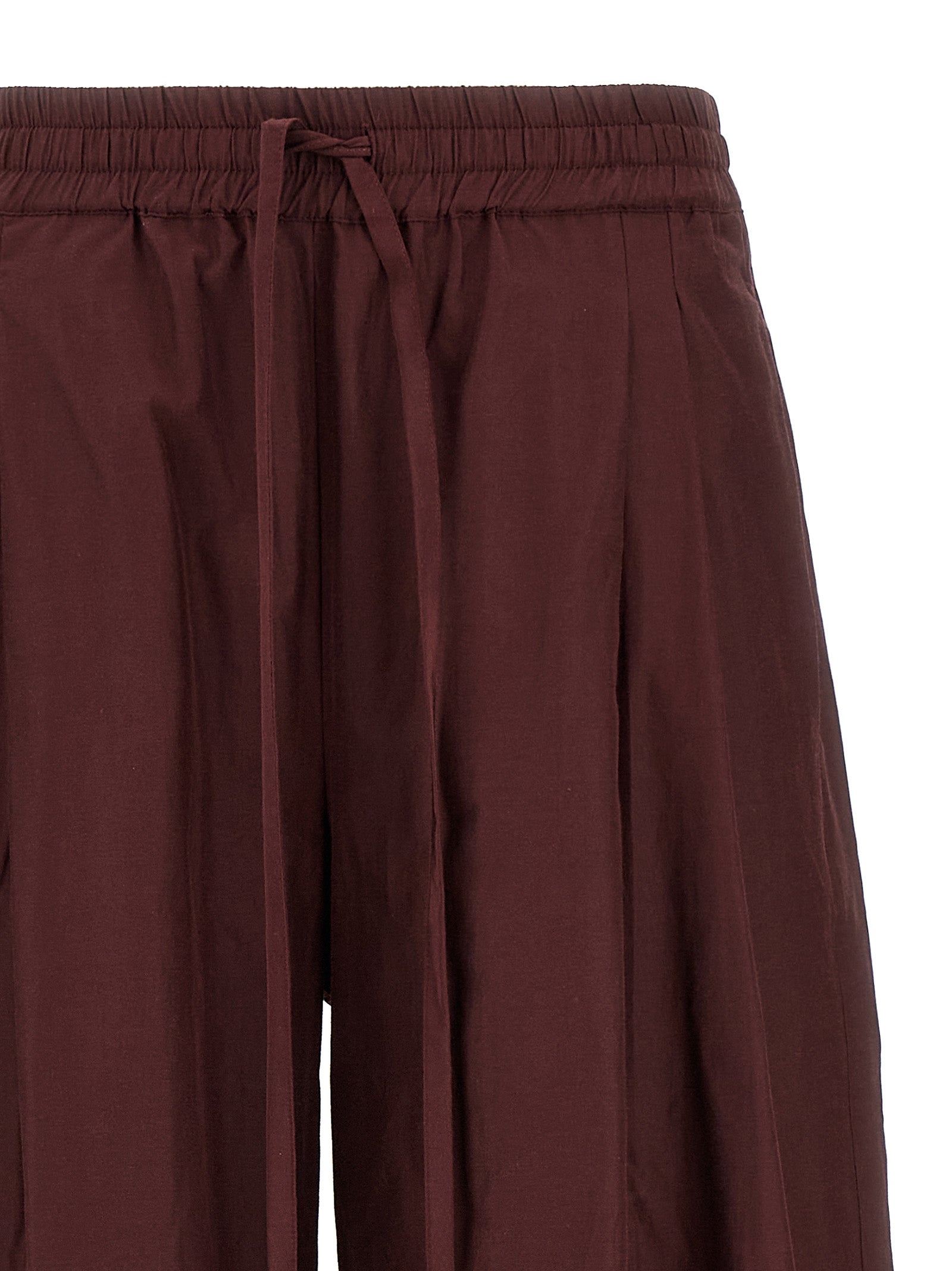 The Andamane Bordeauxfarbene Polyester-Hose im Casual-Look