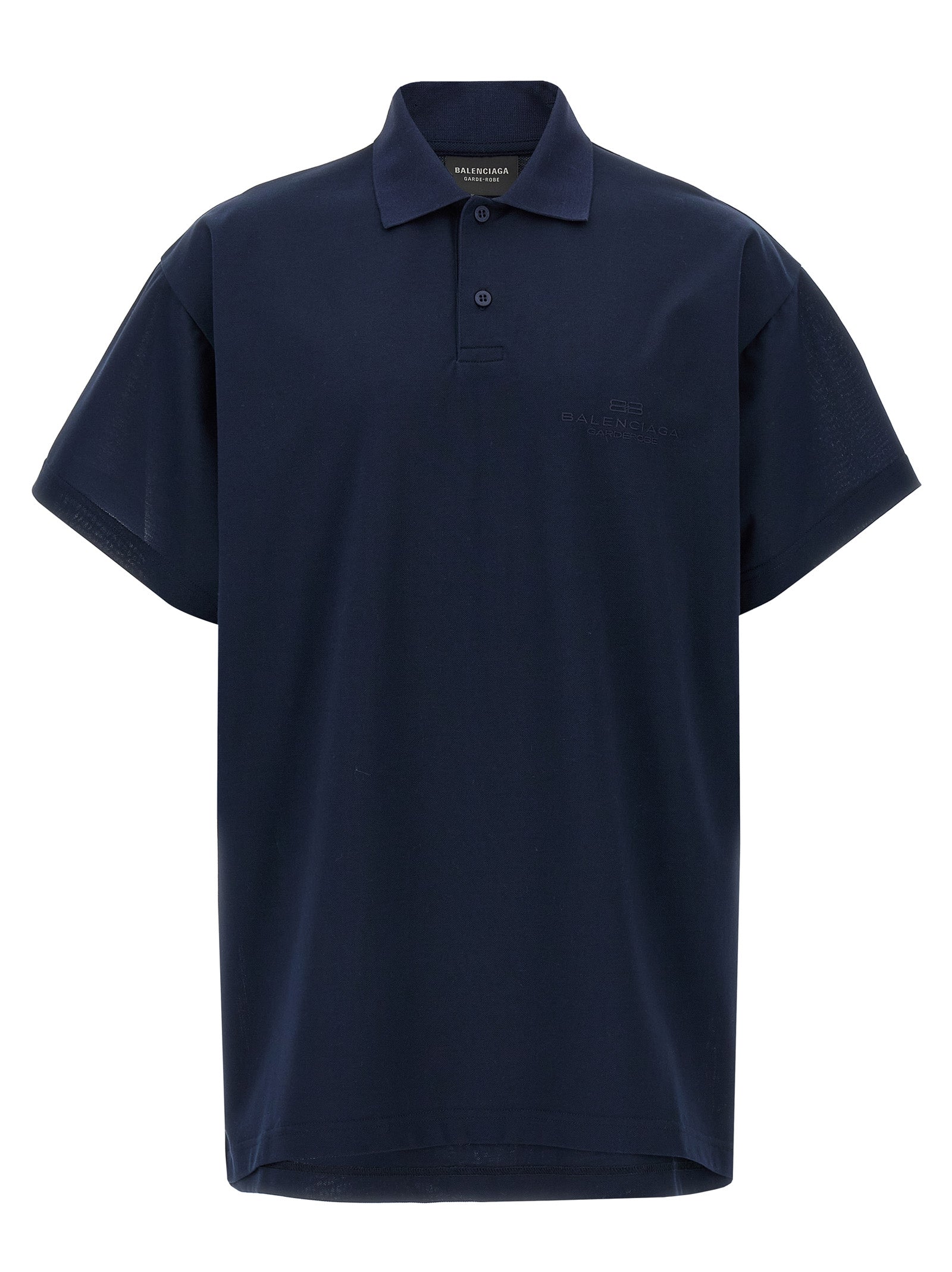 Balenciaga Blaues Baumwoll-Polohemd