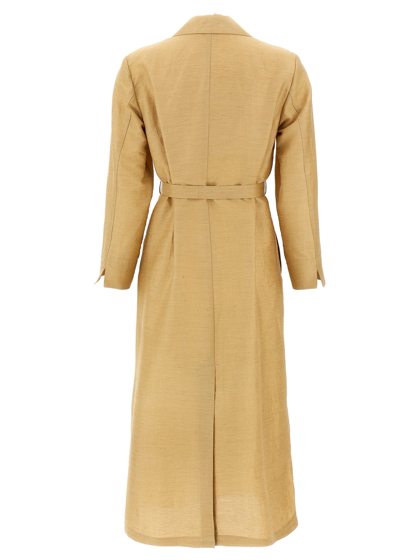 Max Mara Beiger Mantel aus Fluorofaser