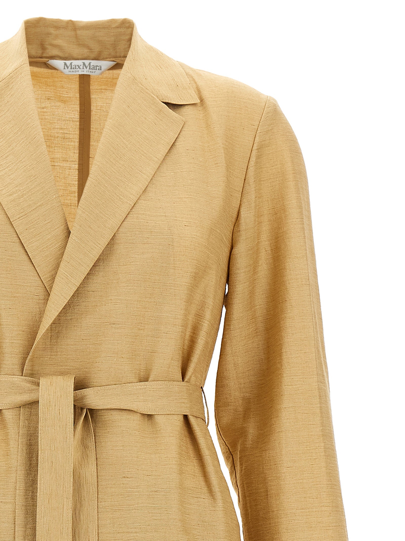 Max Mara Beiger Mantel aus Fluorofaser