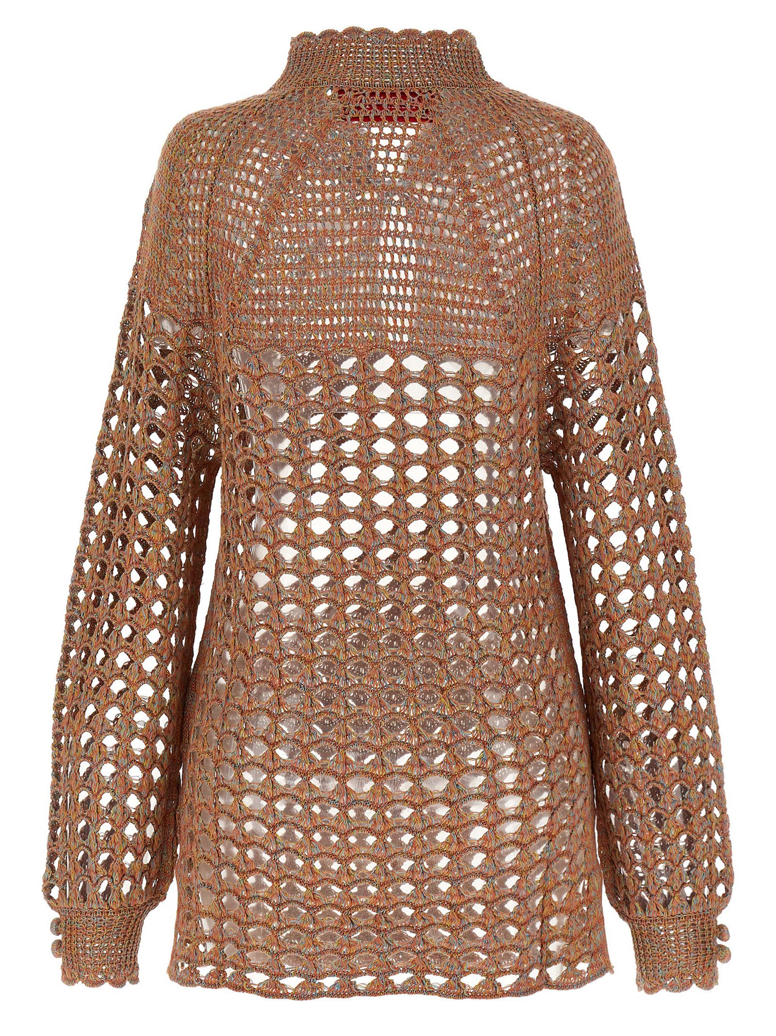 Valentino Garavani Mehrfarbige Strickjacke aus Leinen