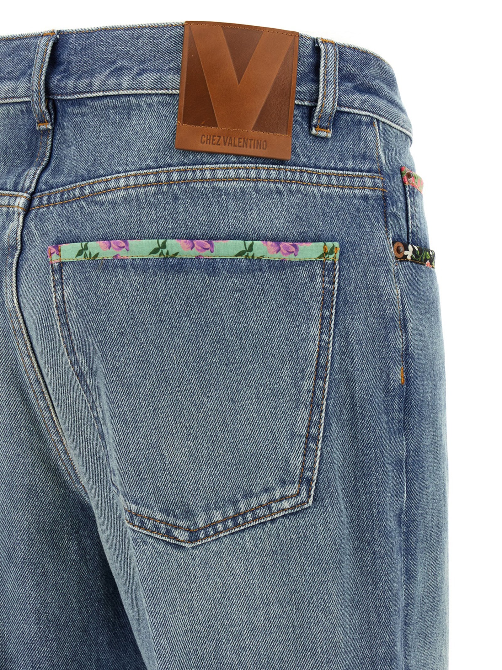 Valentino Garavani Blaue Baumwolljeans Denim