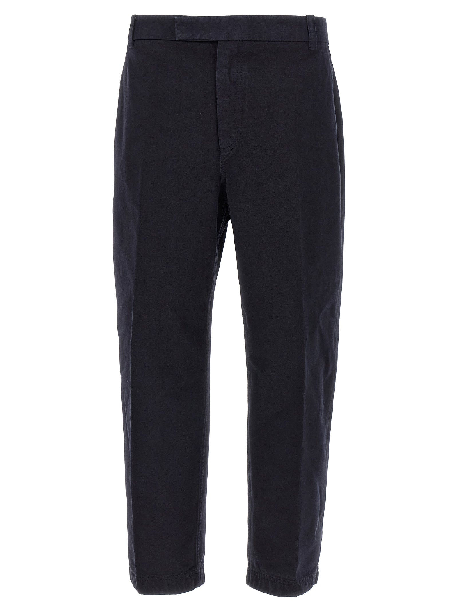Thom Browne Blaue Baumwoll-Freizeithose