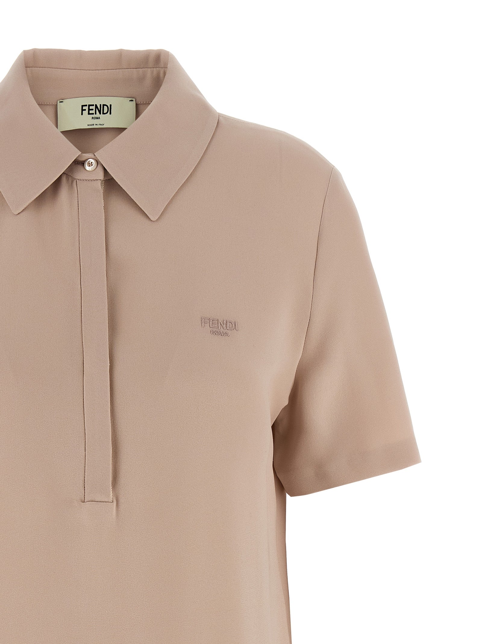 Fendi Mehrfarbiges Poloshirt aus Seide