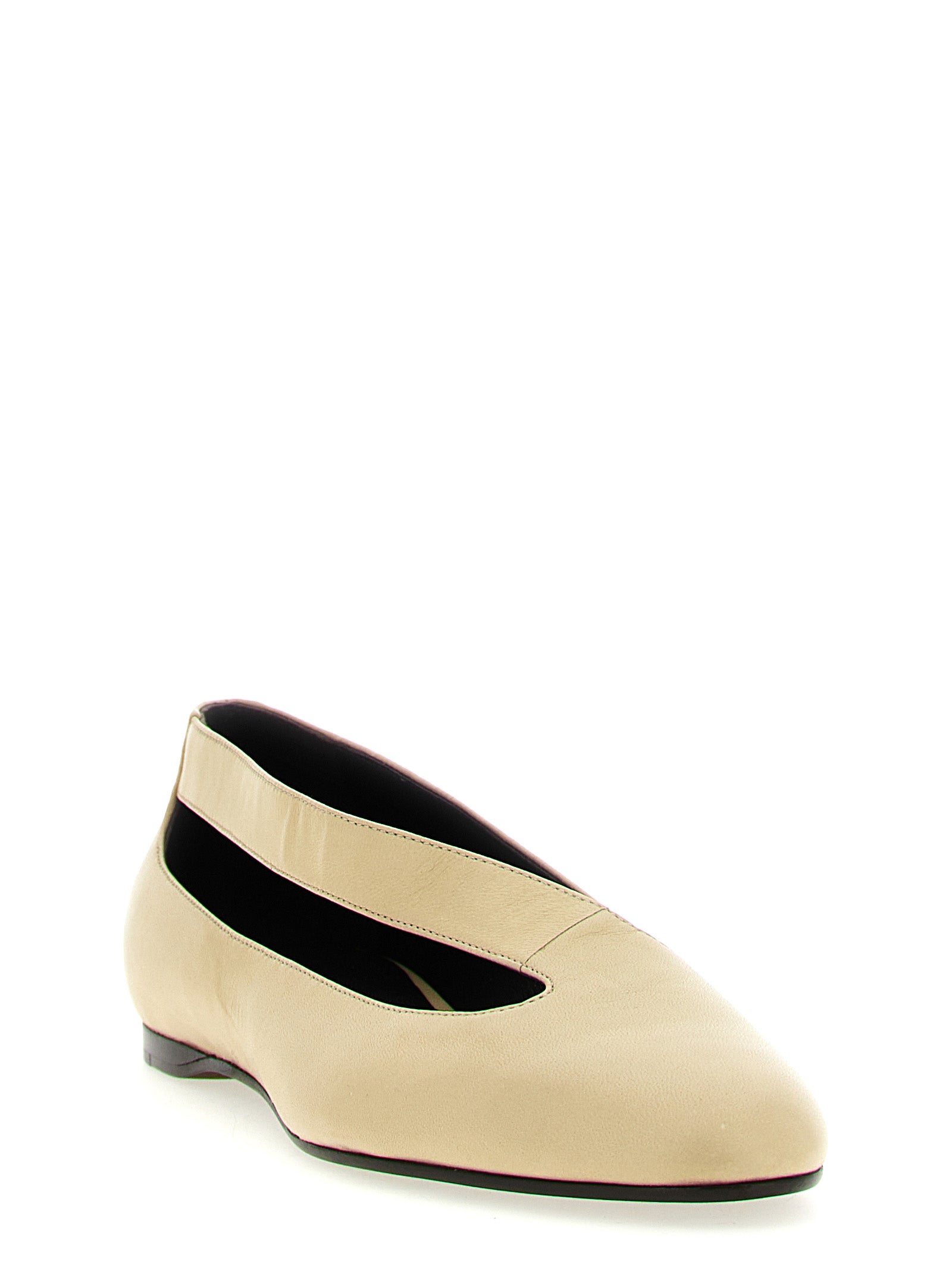 Khaite Beige Lammleder Ballerinas