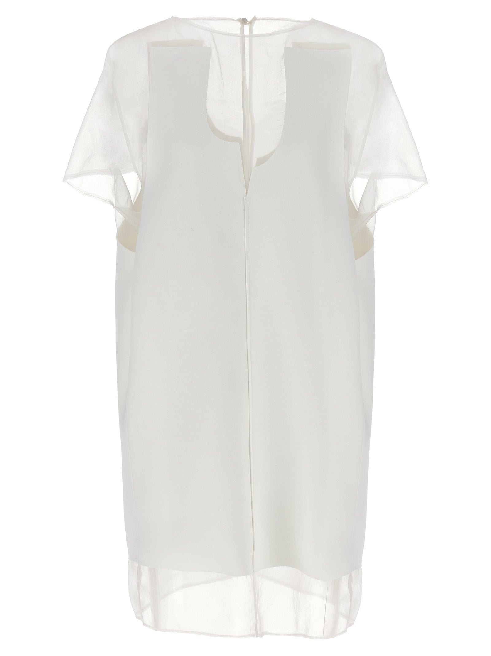 Khaite Kurzes Kleid aus weißem Polyester