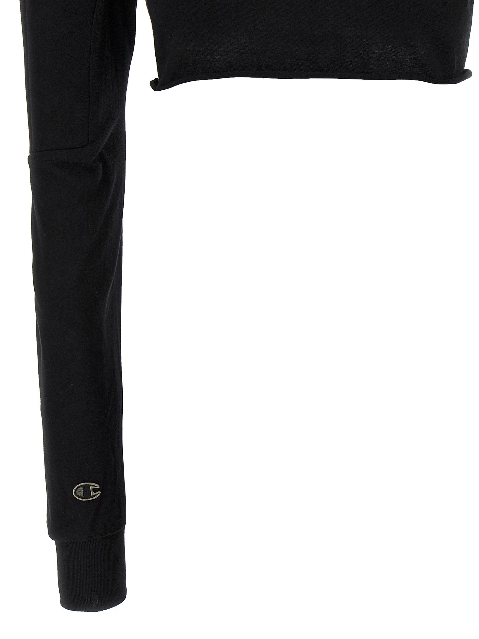 Rick Owens Schwarzer Baumwollcardigan