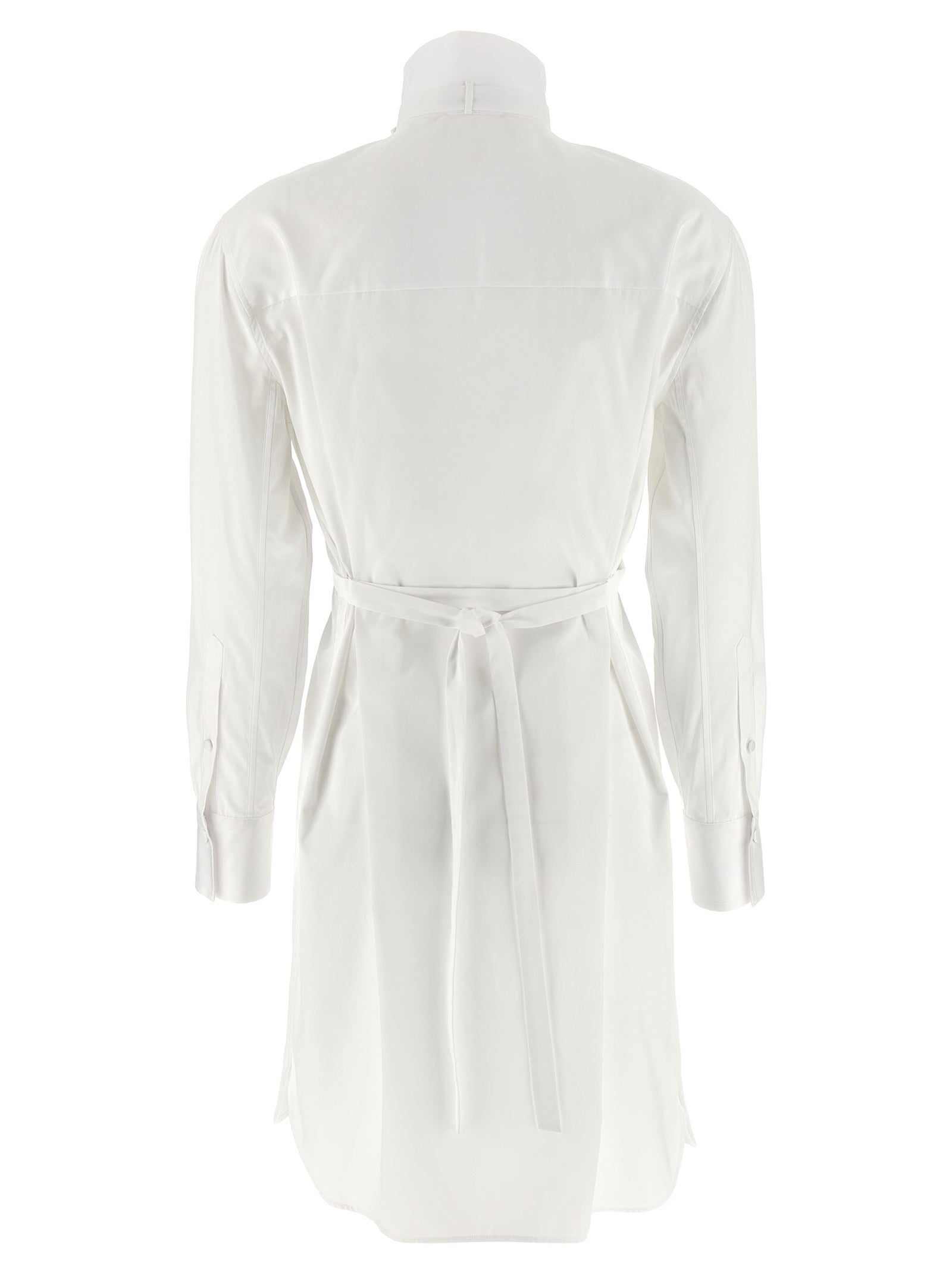 Alexander McQueen Weißes Baumwoll-Midikleid