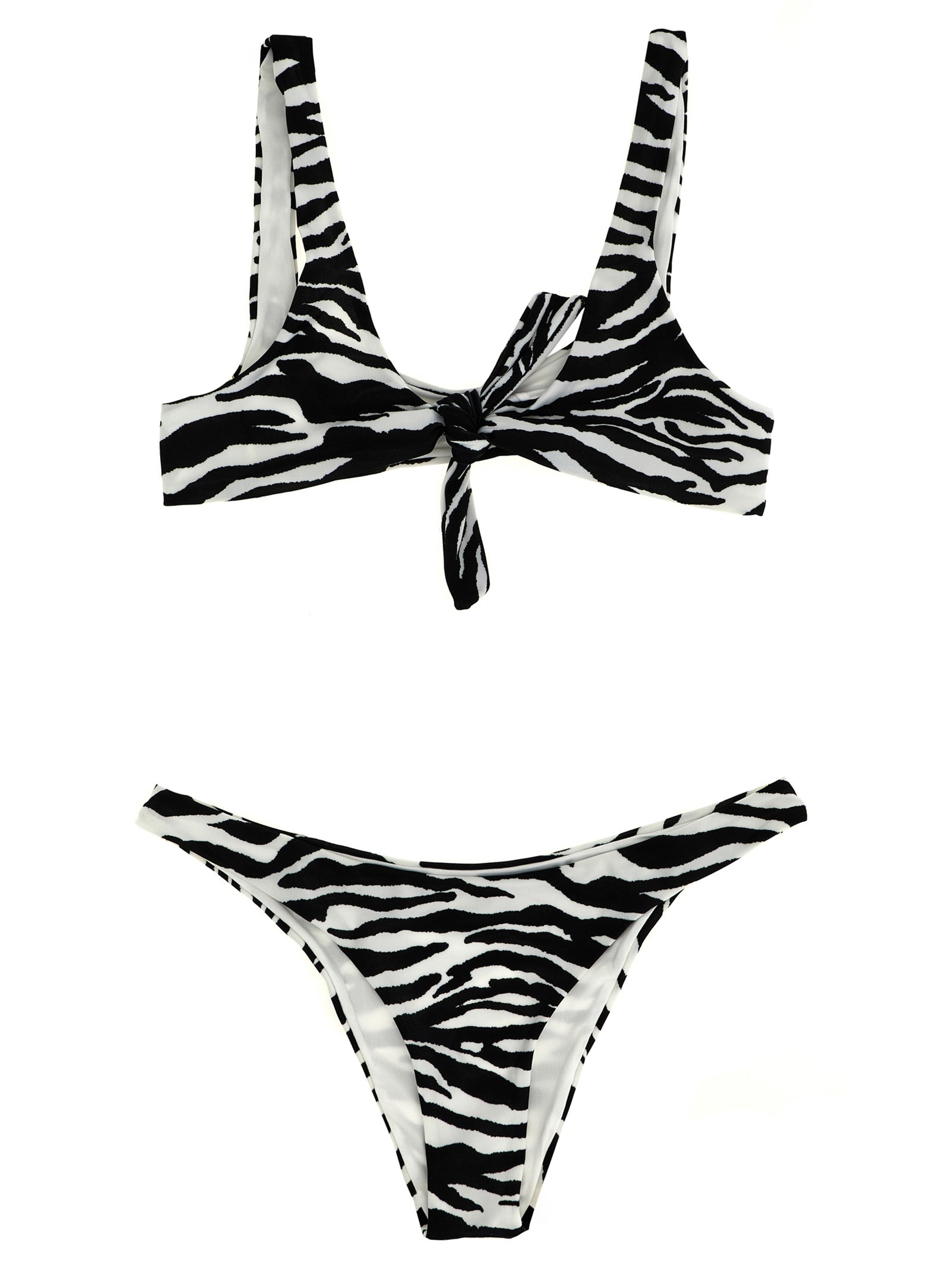 The Attico Grüner Polyamid-Bikini