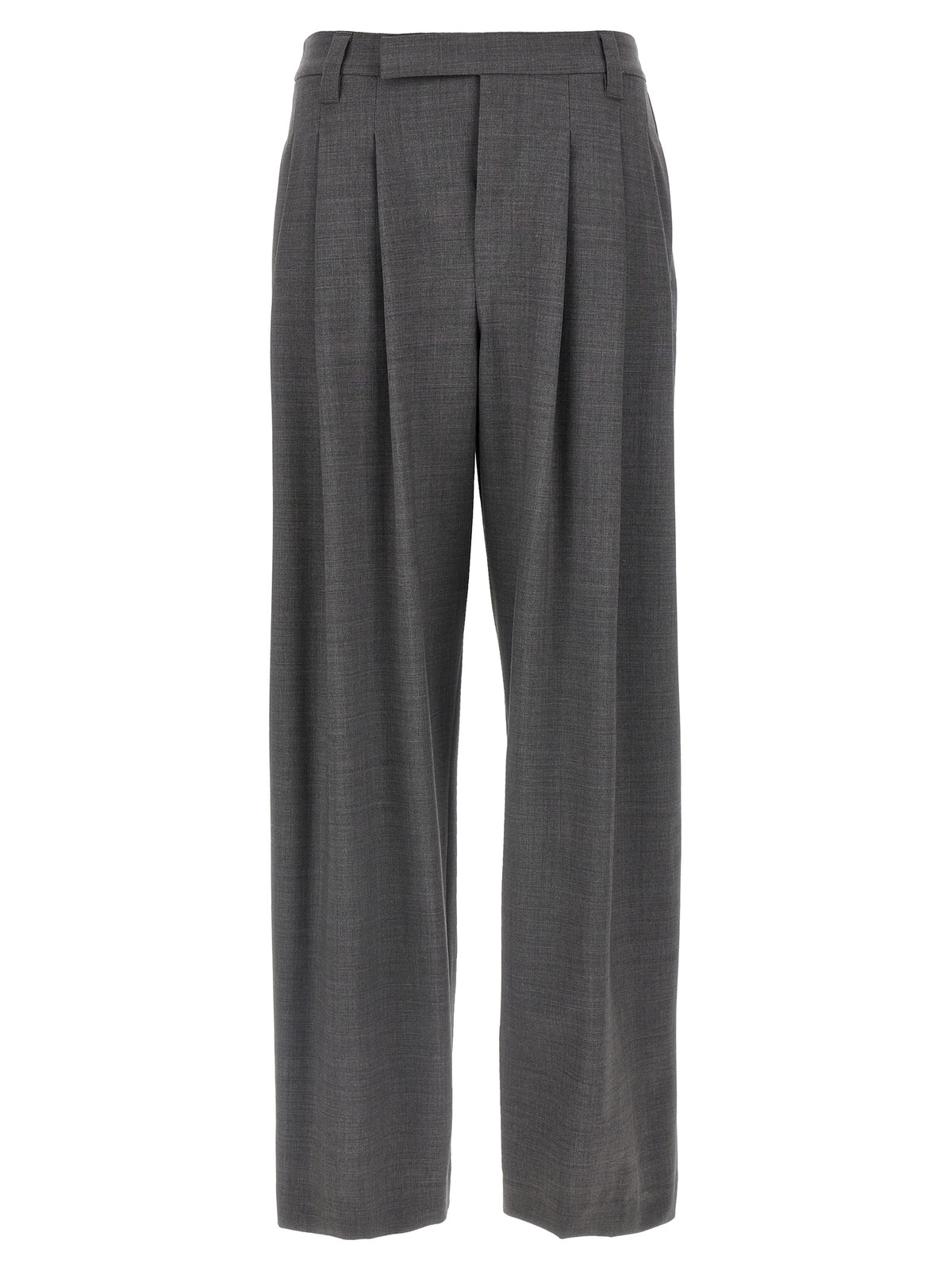 Brunello Cucinelli Graue Hose aus reiner Schurwolle