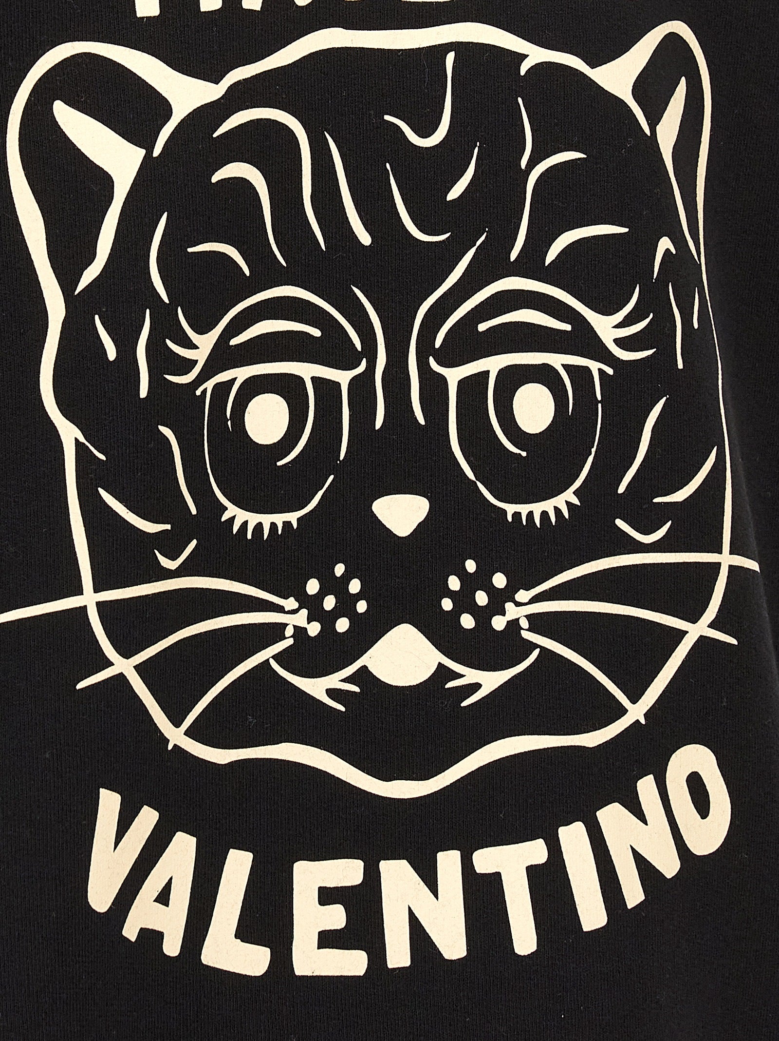 Valentino Garavani Schwarzer Baumwoll-Sweatshirt