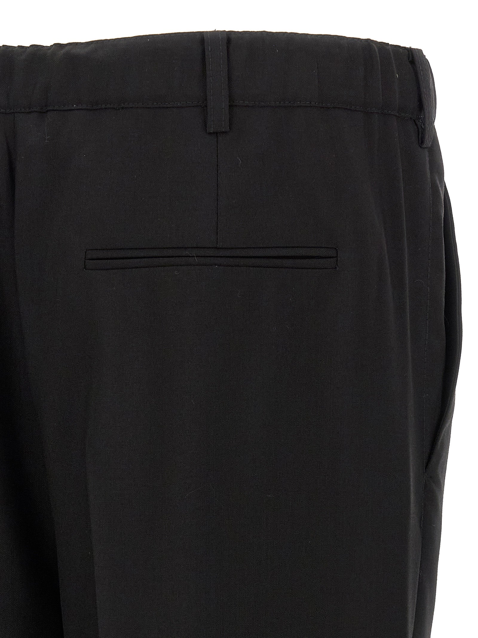 Marni Schwarze Hose aus reiner Schurwolle