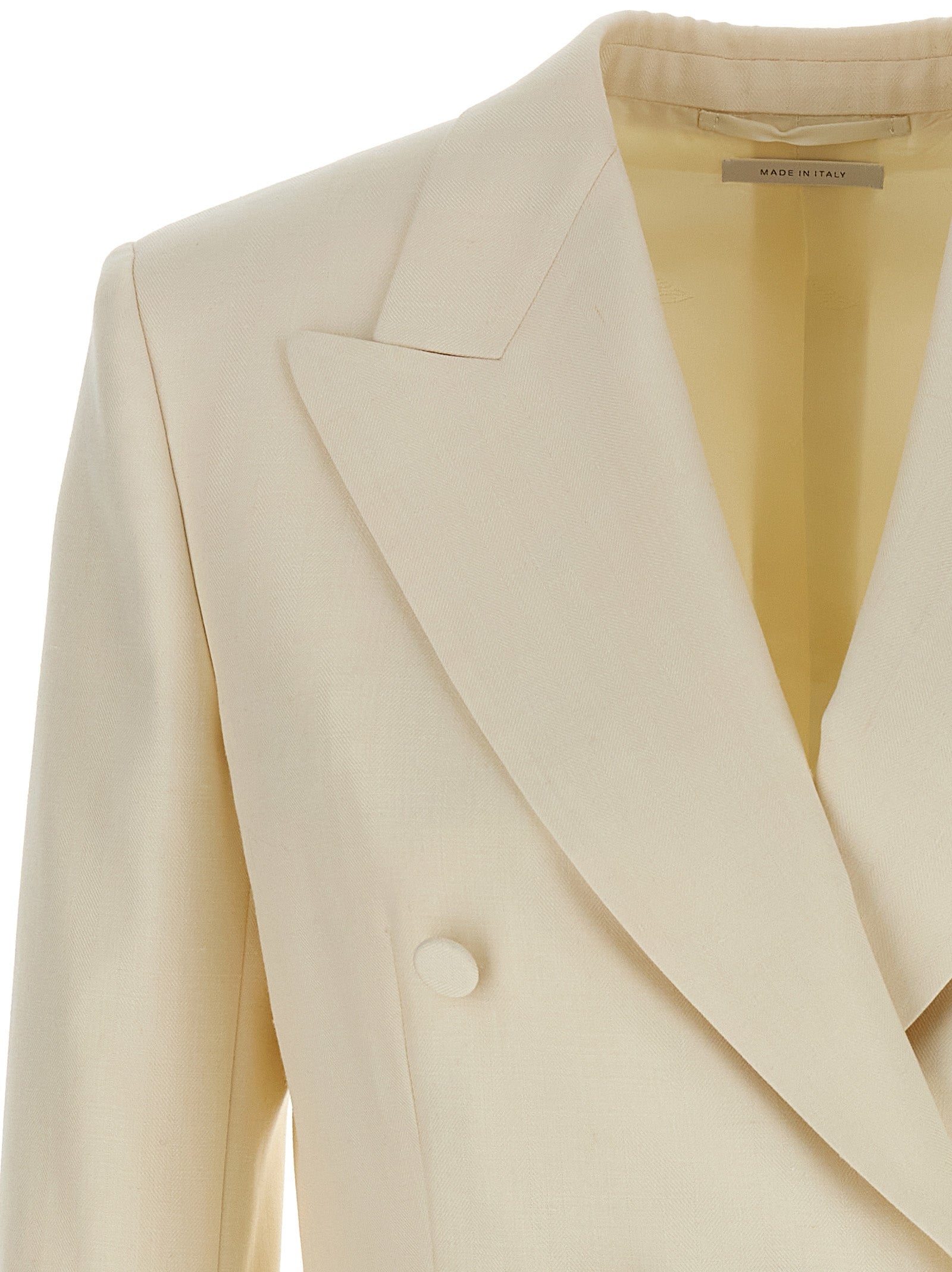 Brioni Weißer Wollblazer