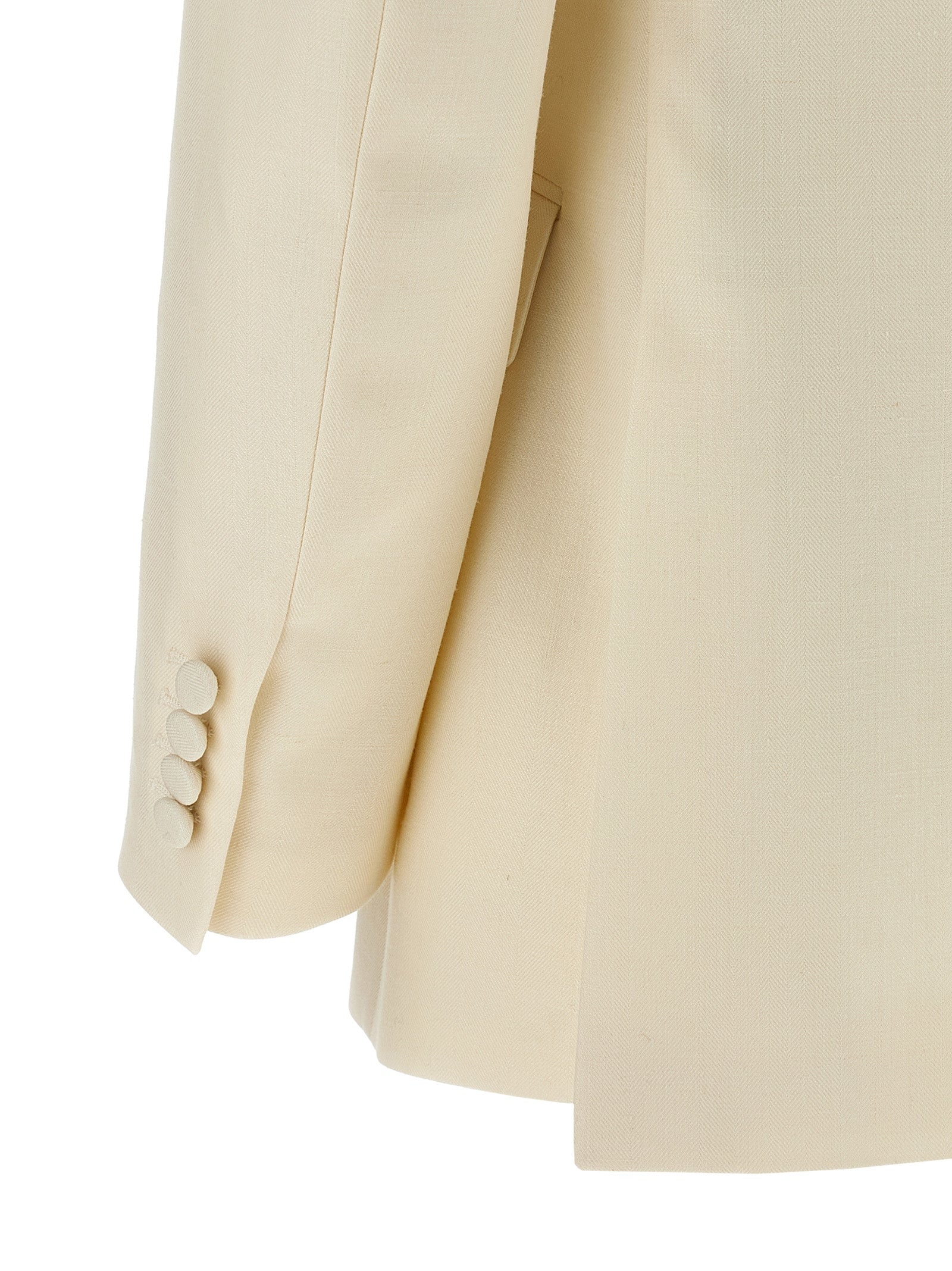 Brioni Weißer Wollblazer