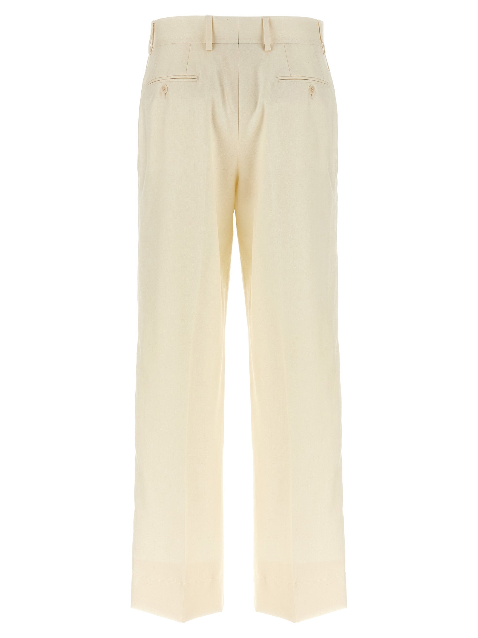 Brioni Weiße Wollstoffhose