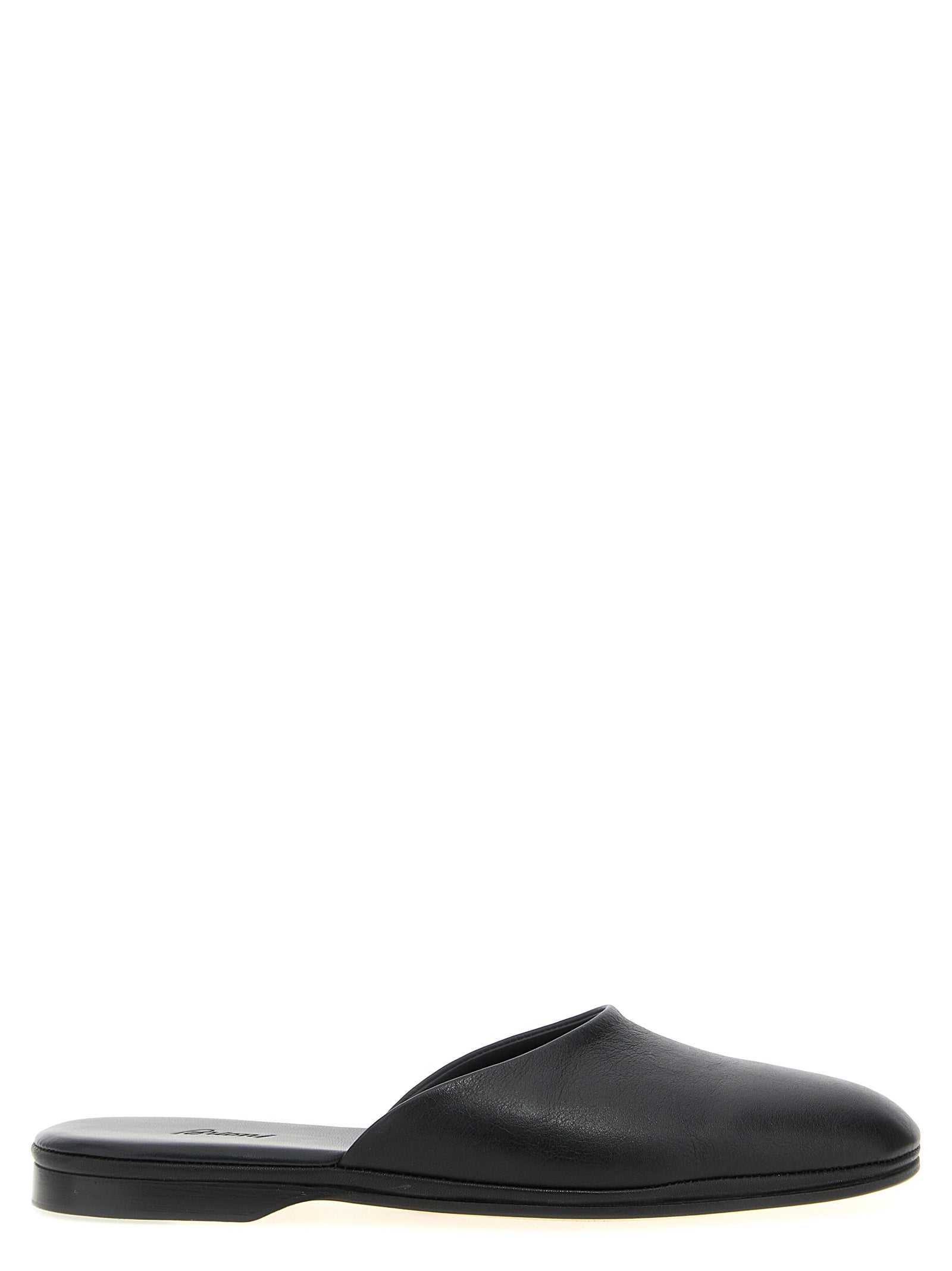 Brioni Schwarze Mules aus Kalbsleder