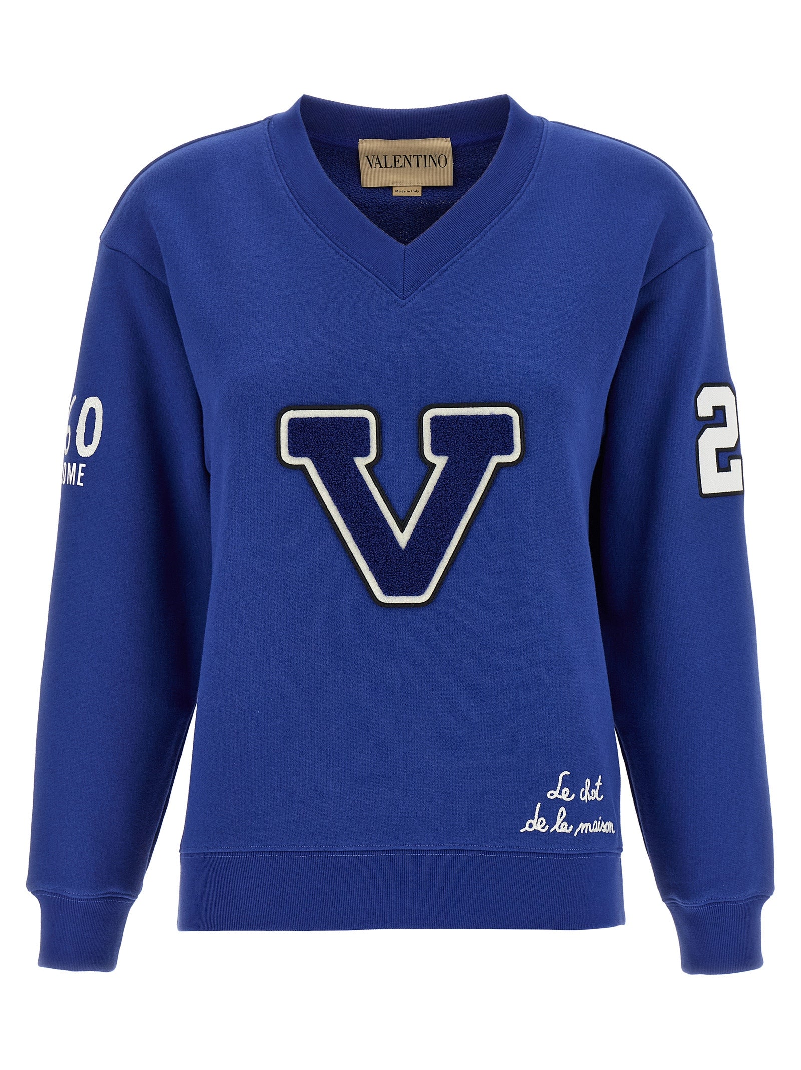 Valentino Garavani Blauer Baumwoll-Sweatshirt