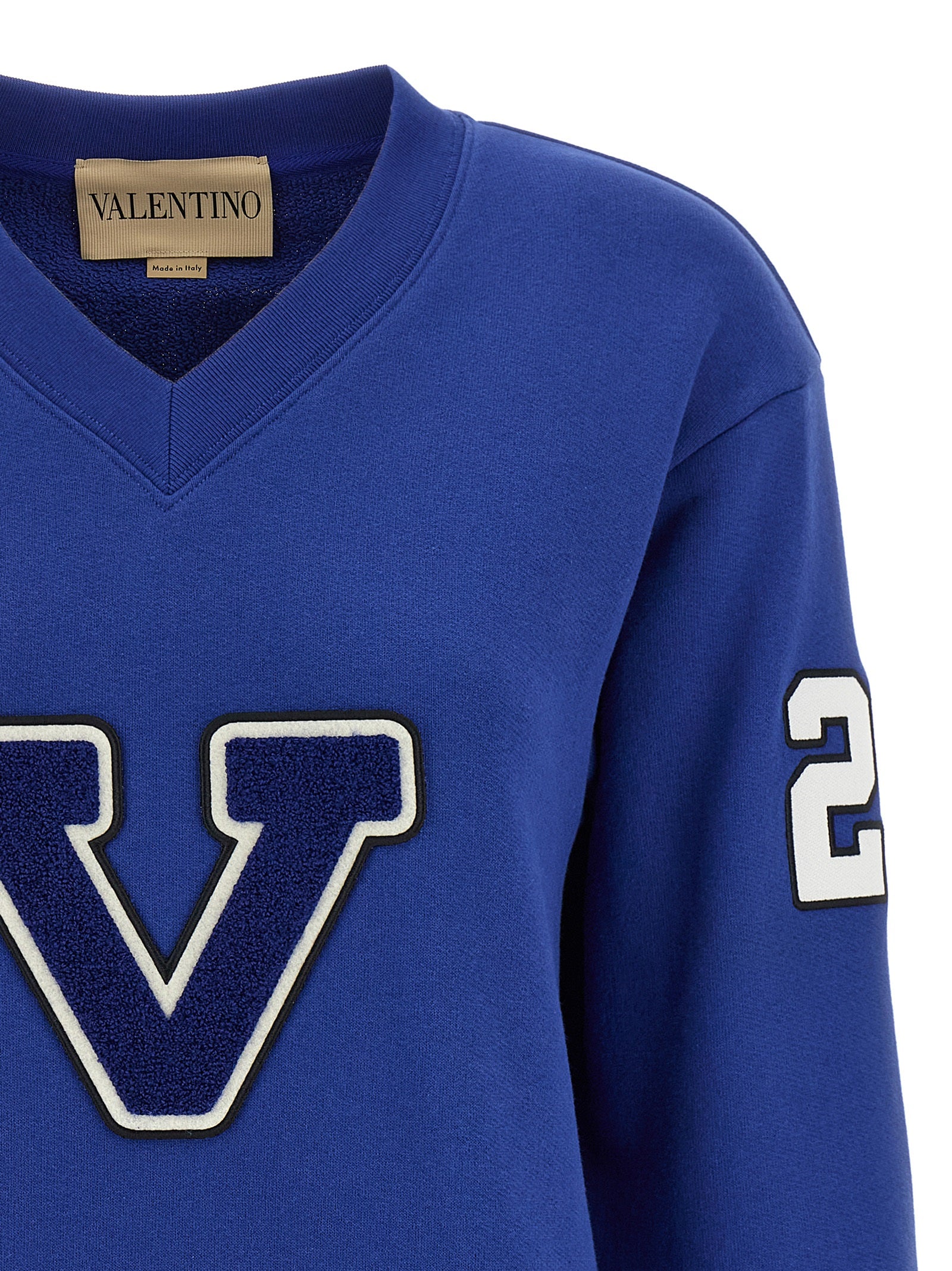 Valentino Garavani Blauer Baumwoll-Sweatshirt