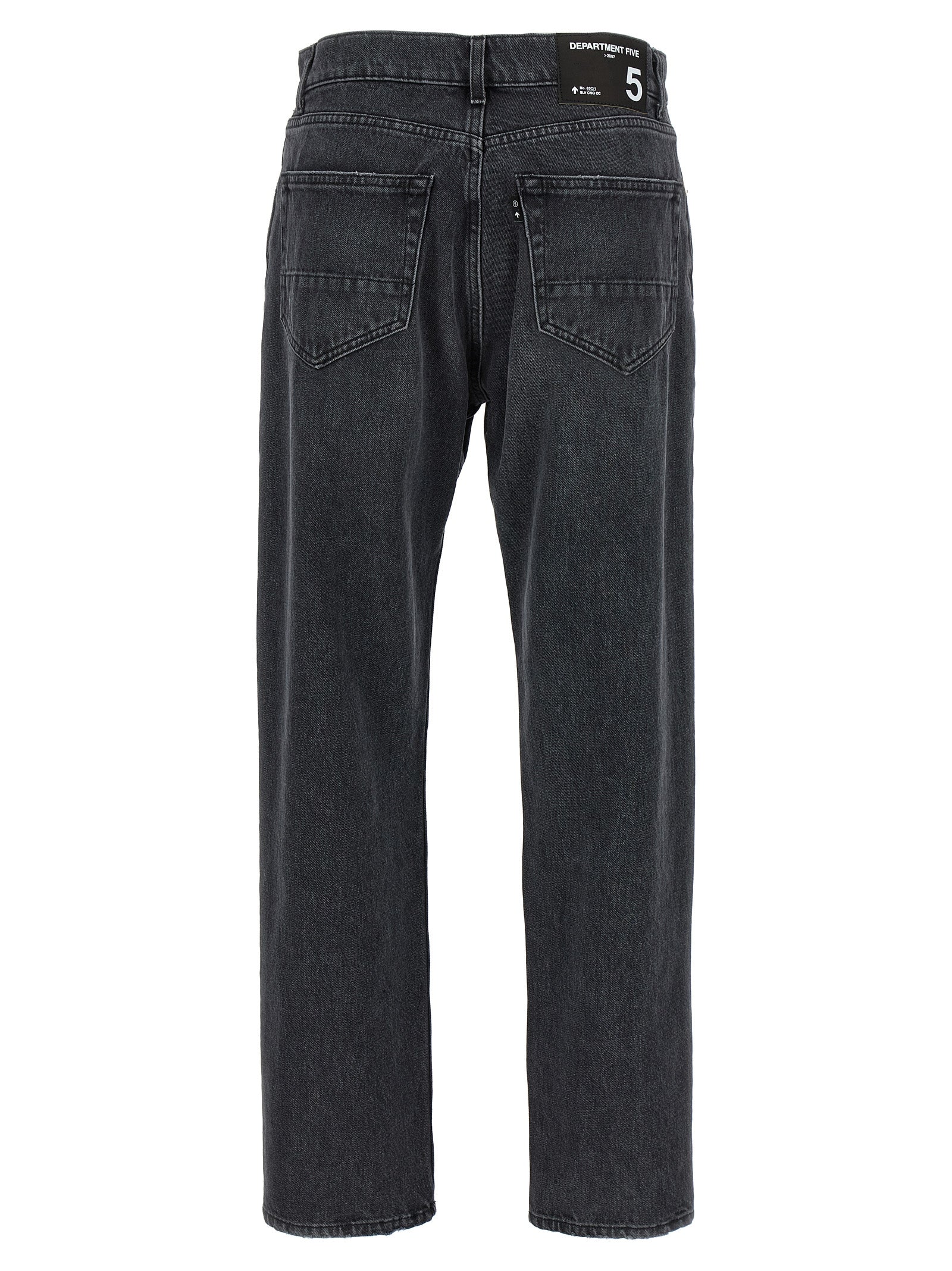 Department 5 Graue Jeans aus Baumwolle im geraden Schnitt