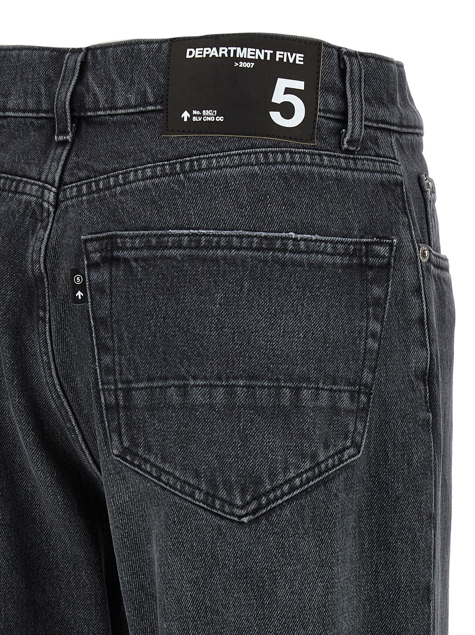 Department 5 Graue Jeans aus Baumwolle im geraden Schnitt