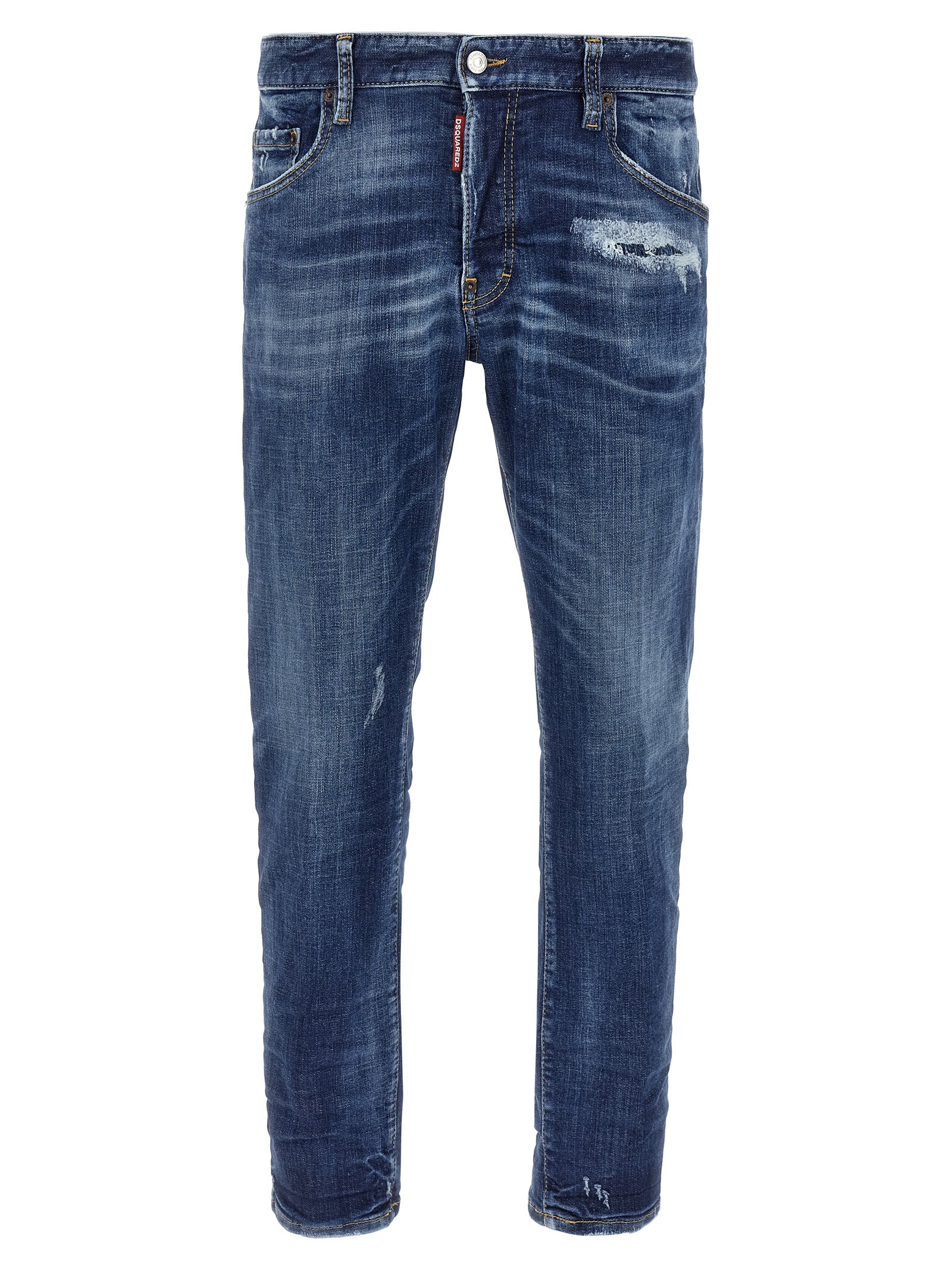 Dsquared² Blaue Baumwoll-Skinny-Jeans